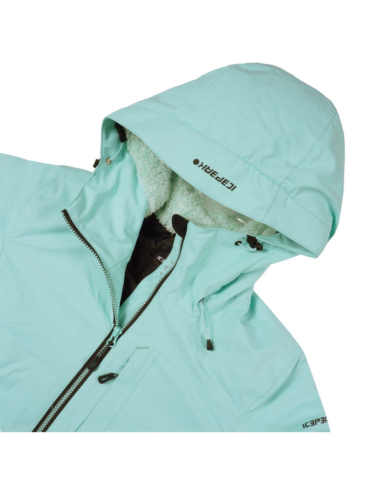 Light Turquoise Women Icepeak Cathay Waterproof Insulated Ski Jacket | USA-WGT985402