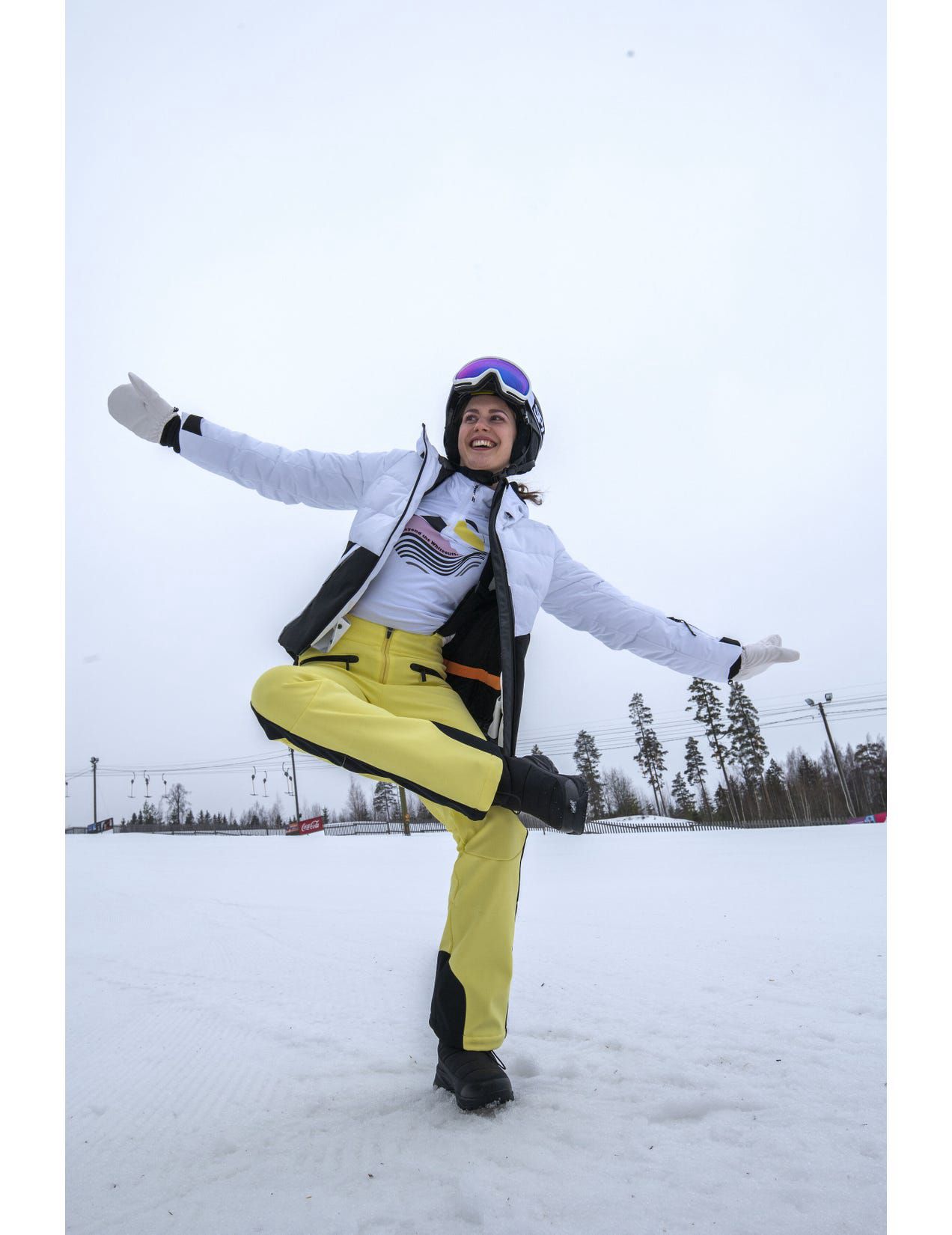 Light Yellow Women Icepeak Ellsworth Softshell Ski Pants | USA-QSO364205