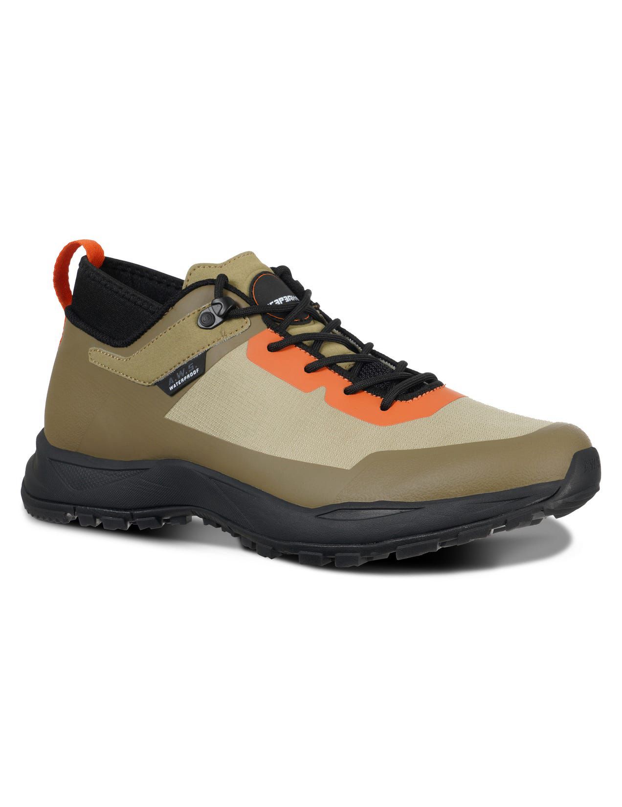 Olive Men Icepeak Adair Low-cut Hiking Shoes | USA-ZIW463270