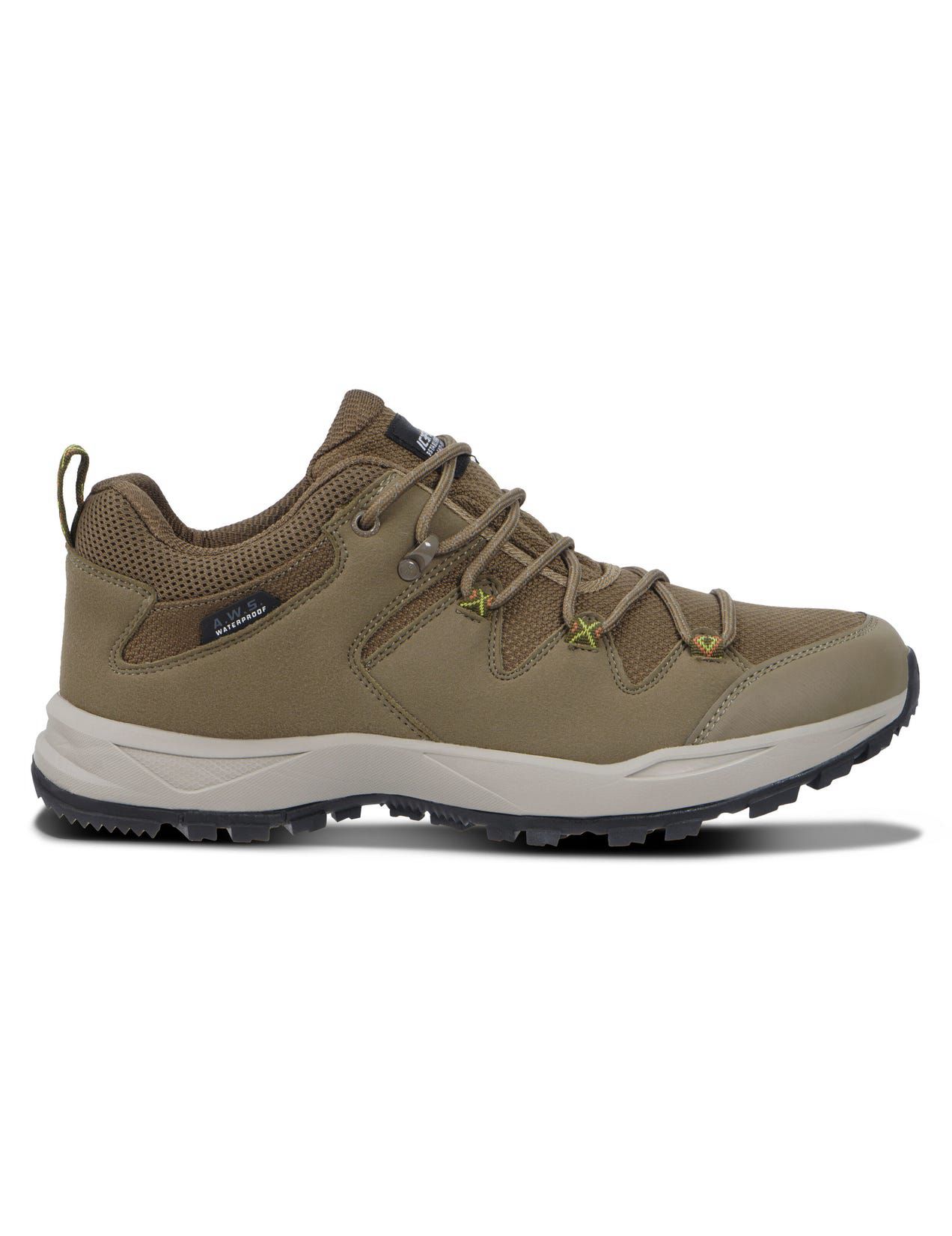 Olive Men Icepeak Ahola Low-cut Hiking Shoes | USA-WMN723405