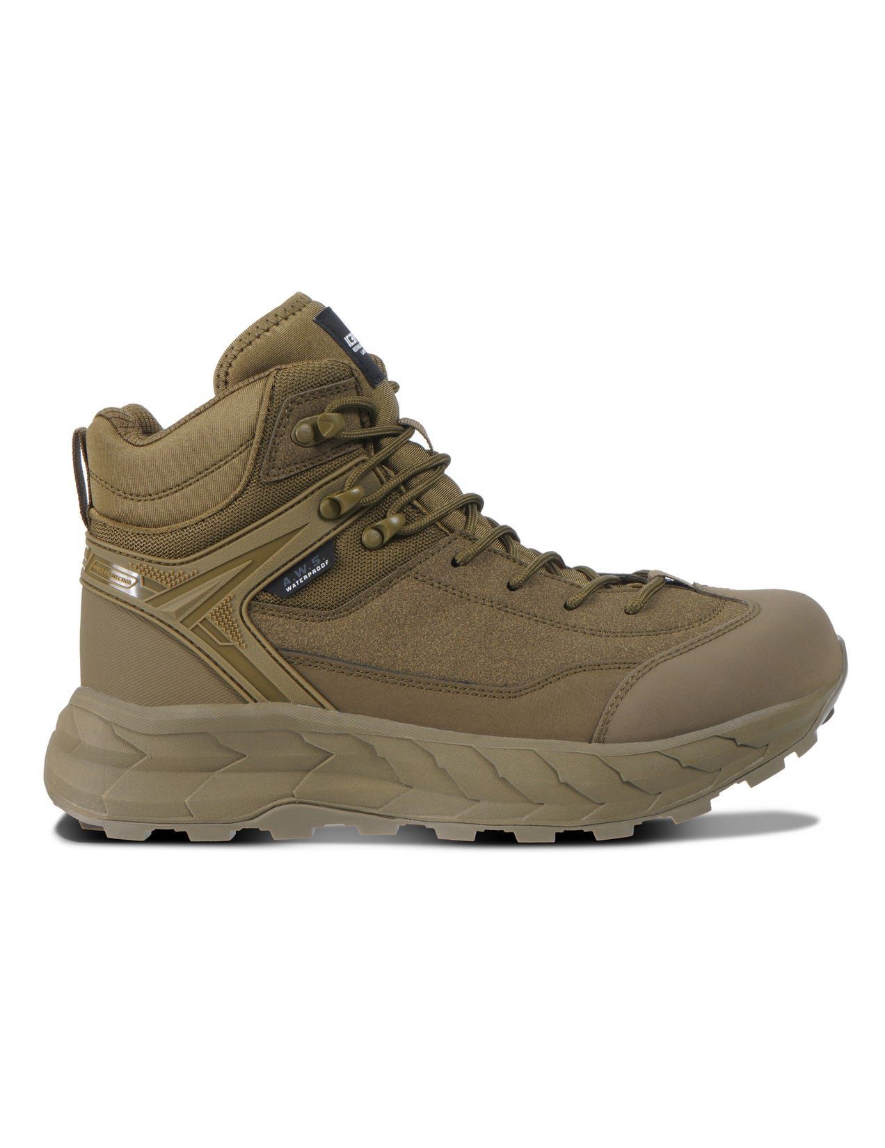 Olive Men Icepeak Akaa Mid-cut Hiking Boots | USA-ZUF472591