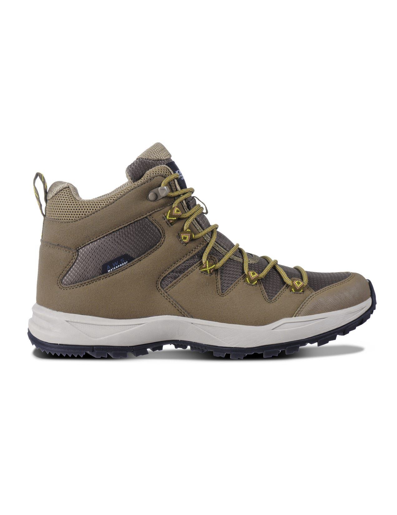 Olive Men Icepeak Ansio Mid-cut Hiking Boots | USA-RHU621875