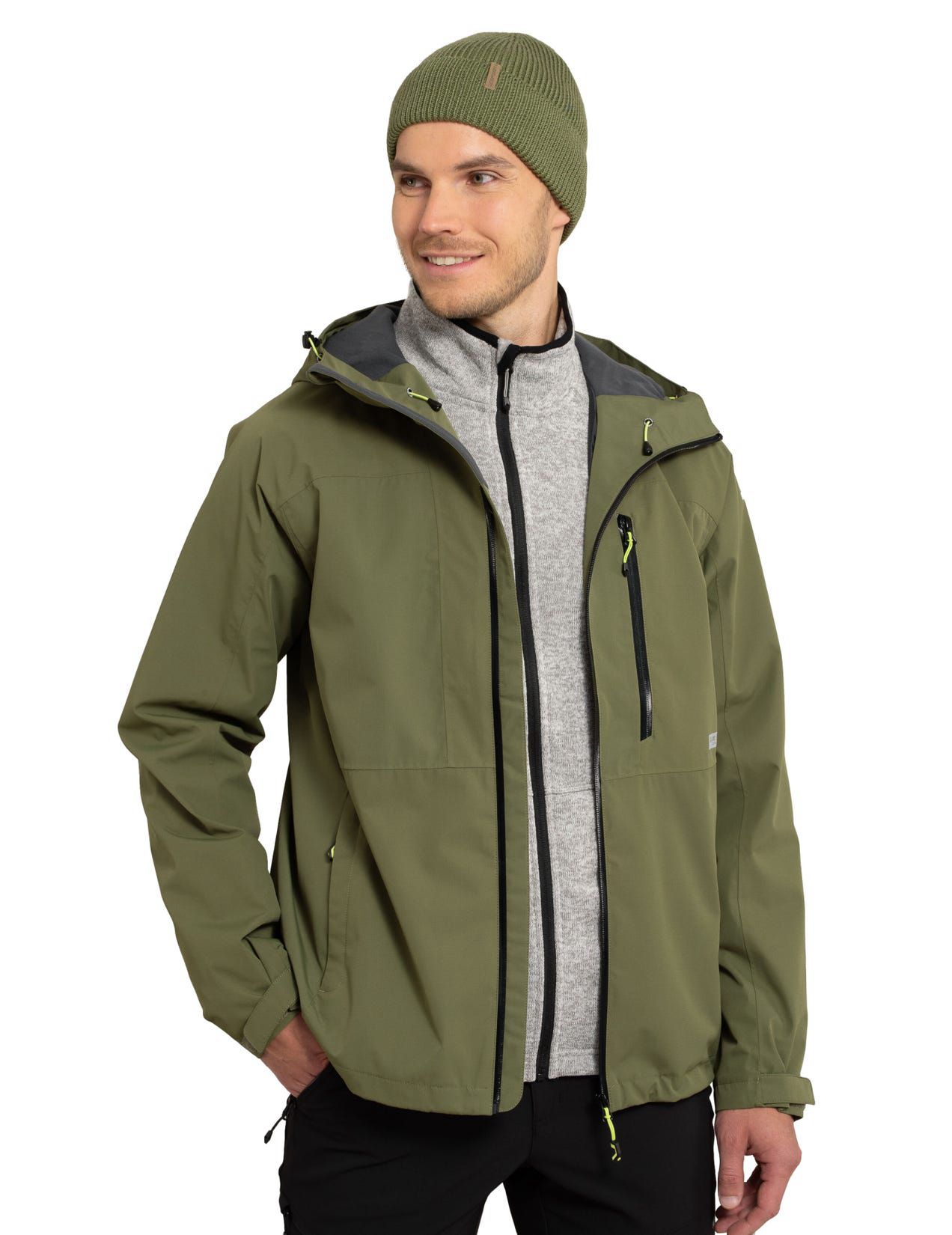 Olive Men Icepeak Bangs Jacket | USA-SFJ209137