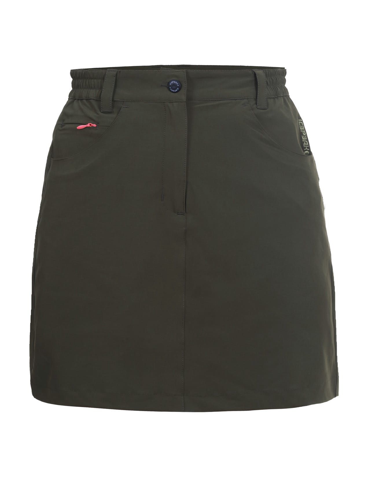 Olive Women Icepeak Bedra Stretchy Outdoor Skirt | USA-PWQ537126