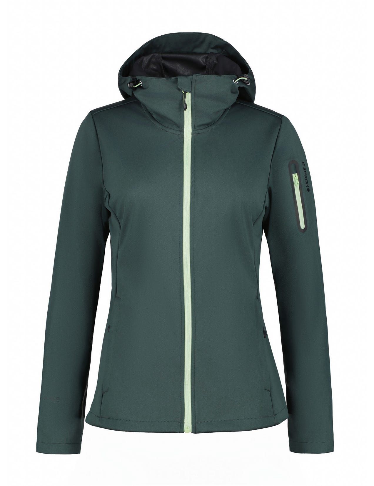 Olive Women Icepeak Bridgewater Softshell Jacket | USA-CFL720168