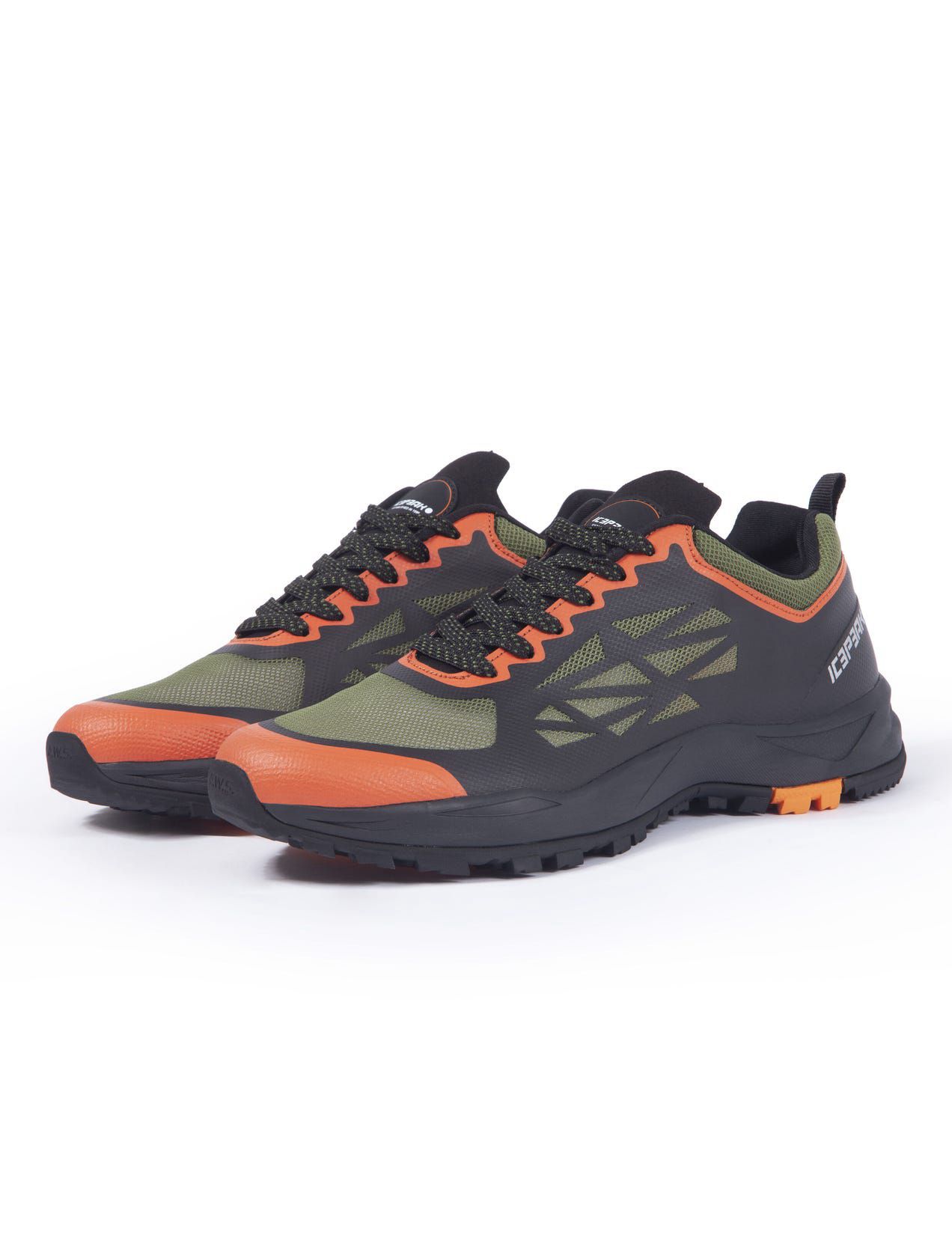 Olive / Black Men Icepeak Andulo Outdoor Hiking Shoes | USA-QBU914025