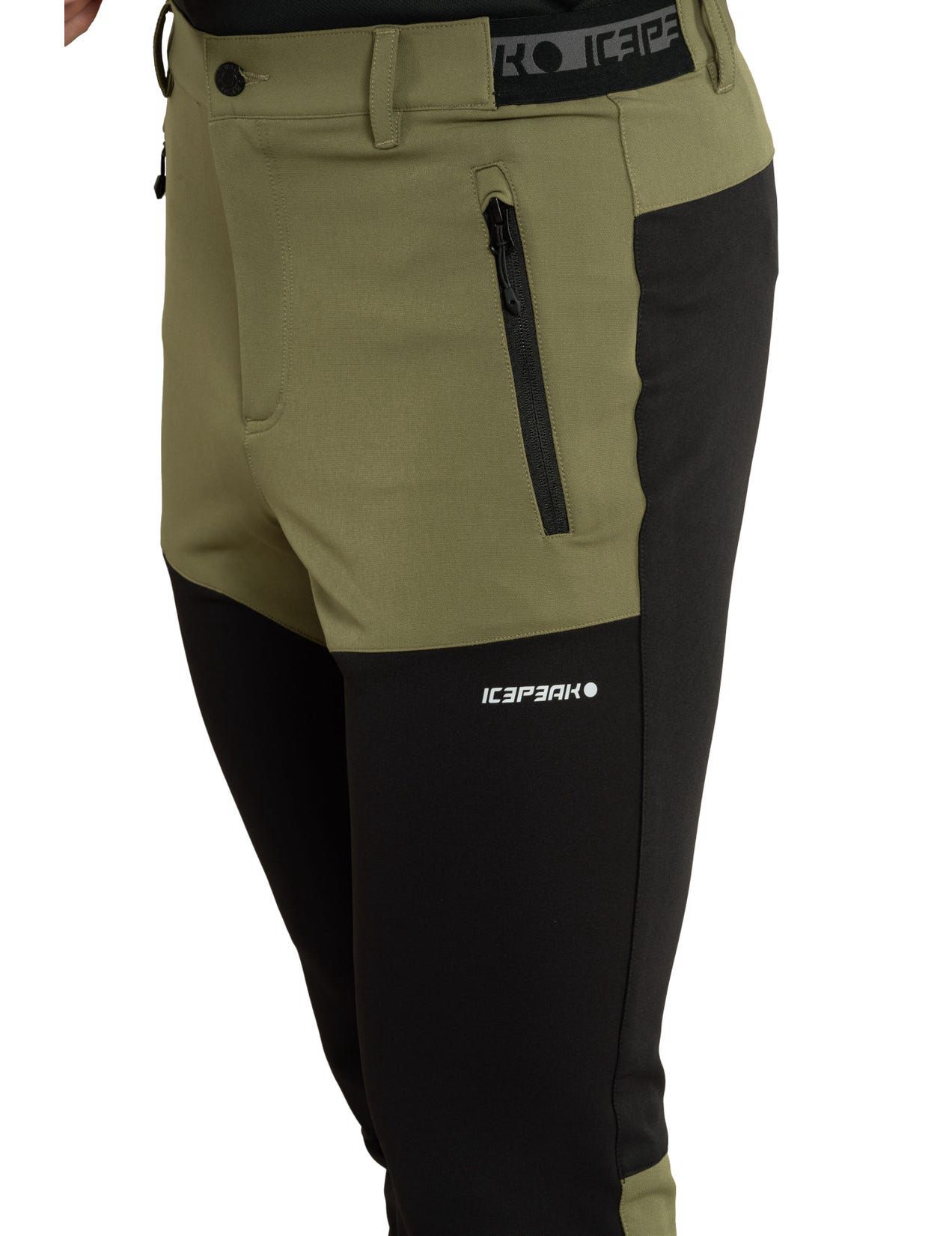 Olive / Black Men Icepeak Belgrade Pants | USA-WNE964213