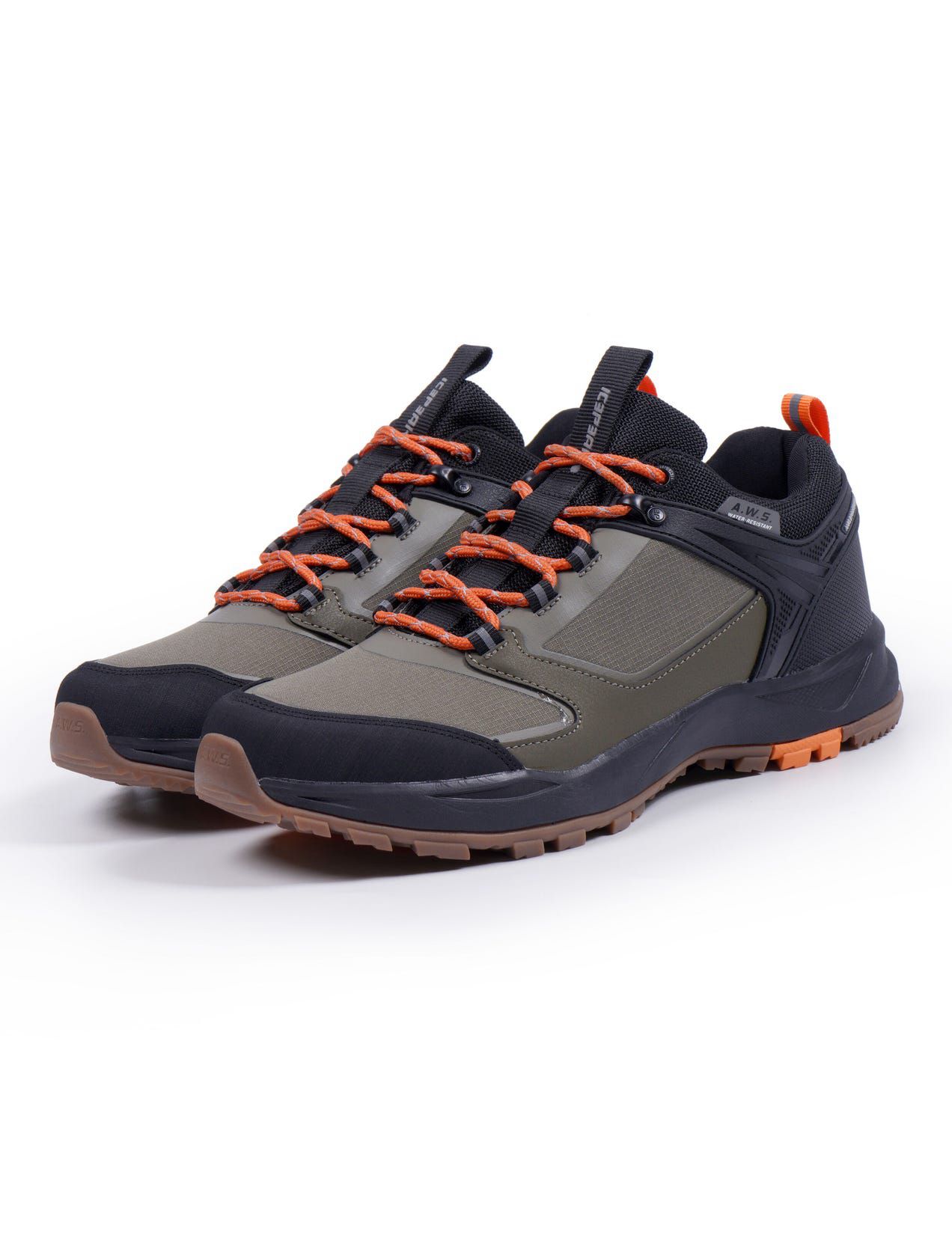 Olive / Dark Grey Men Icepeak Adour2 Low-cut Hiking Shoes | USA-YHV104859