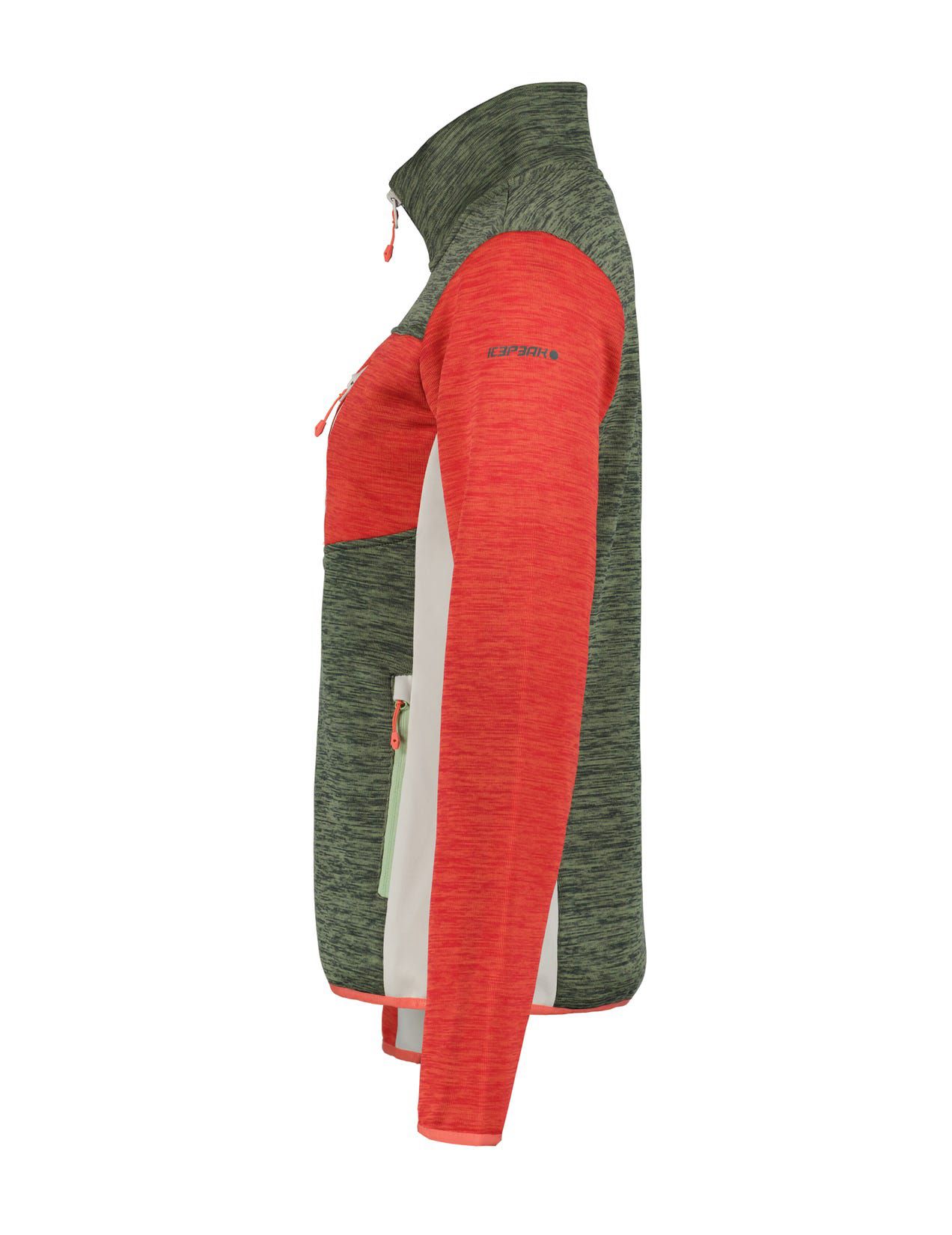 Olive / Red Women Icepeak Brandis Midlayer Jacket | USA-MOT614529