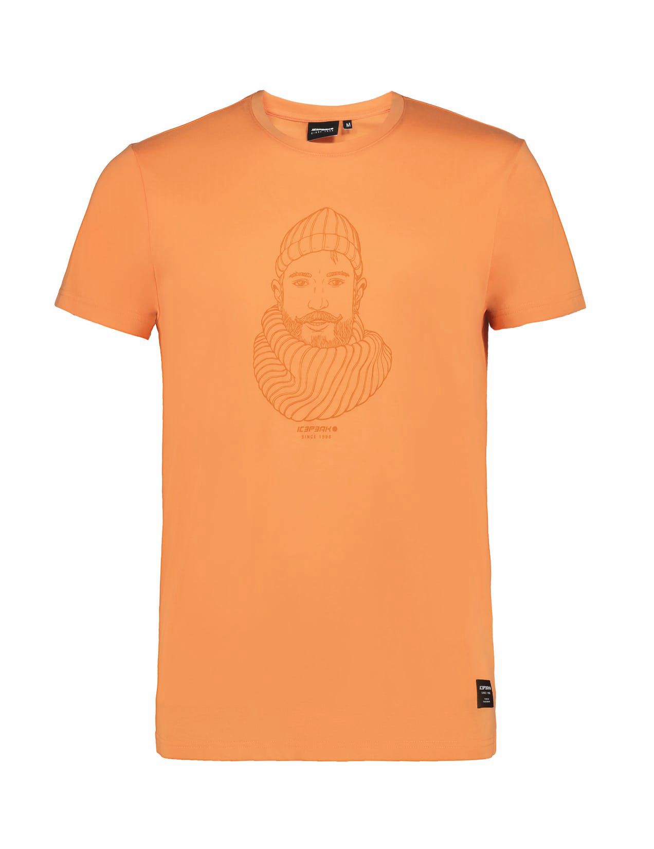 Orange Men Icepeak Aikema T-Shirt | USA-RAS765423