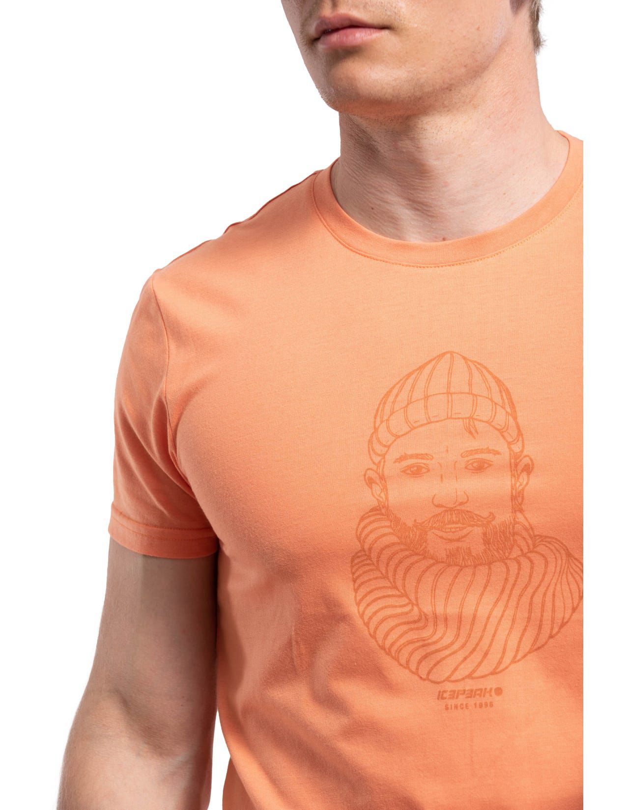 Orange Men Icepeak Aikema T-Shirt | USA-RAS765423