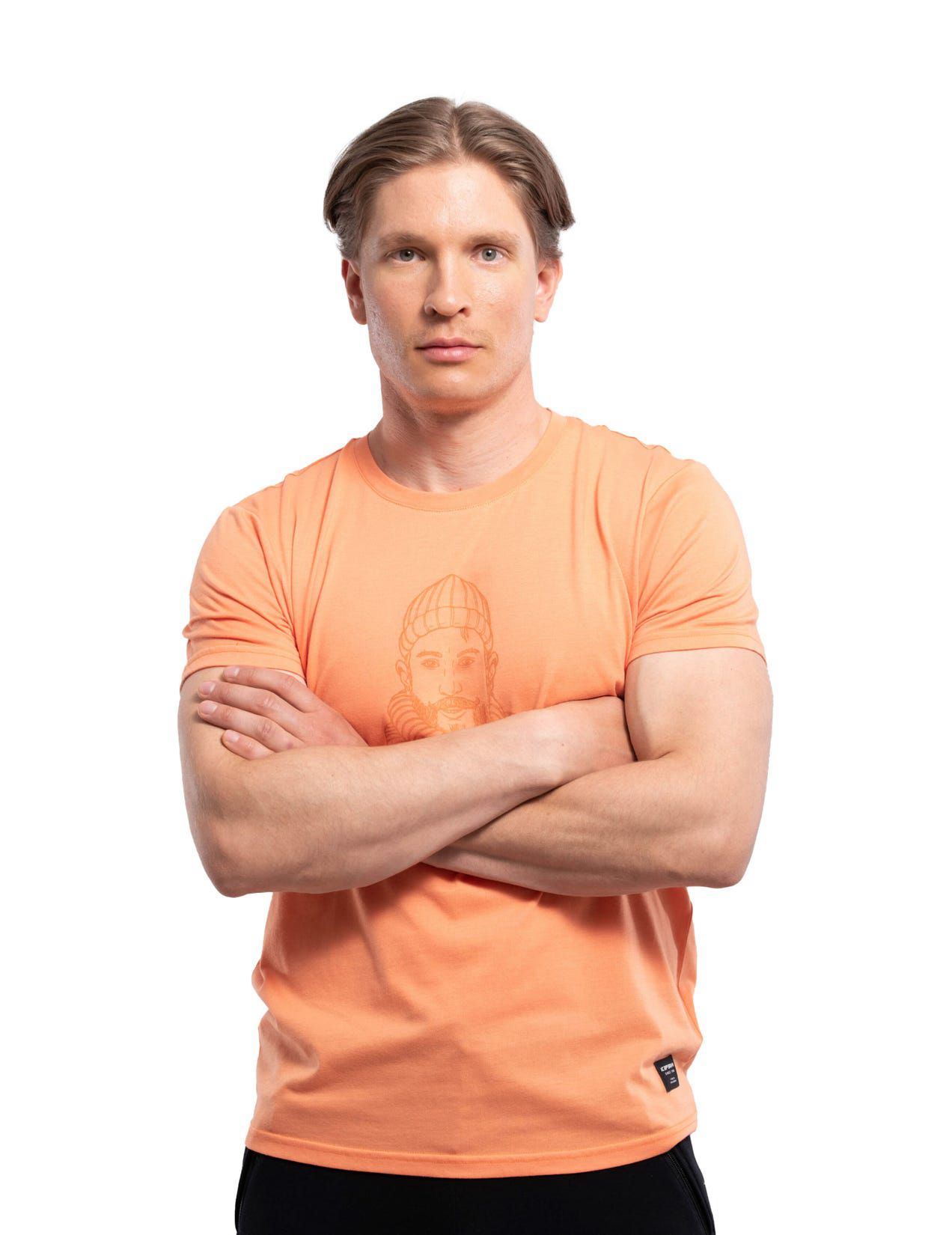 Orange Men Icepeak Aikema T-Shirt | USA-RAS765423