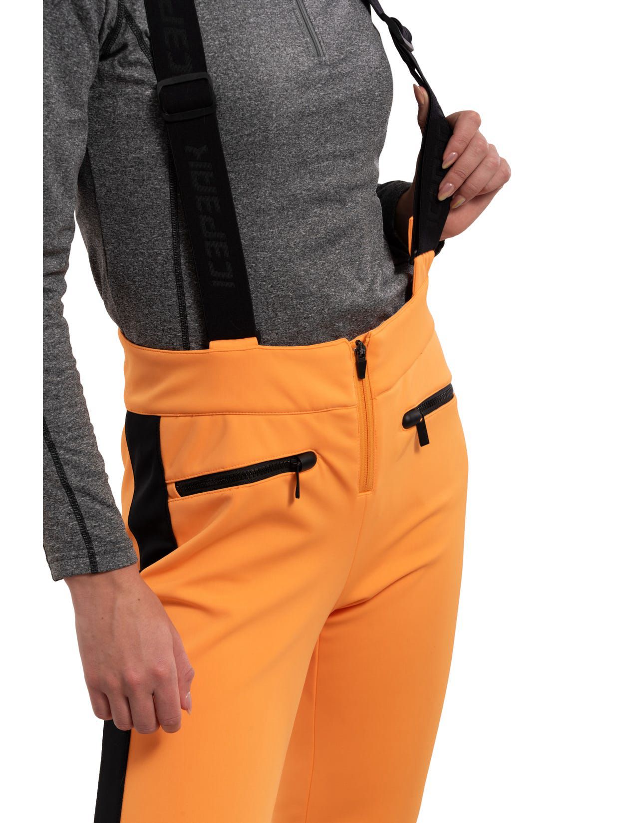 Orange Women Icepeak Ellsworth Softshell Ski Pants | USA-ZWH048973