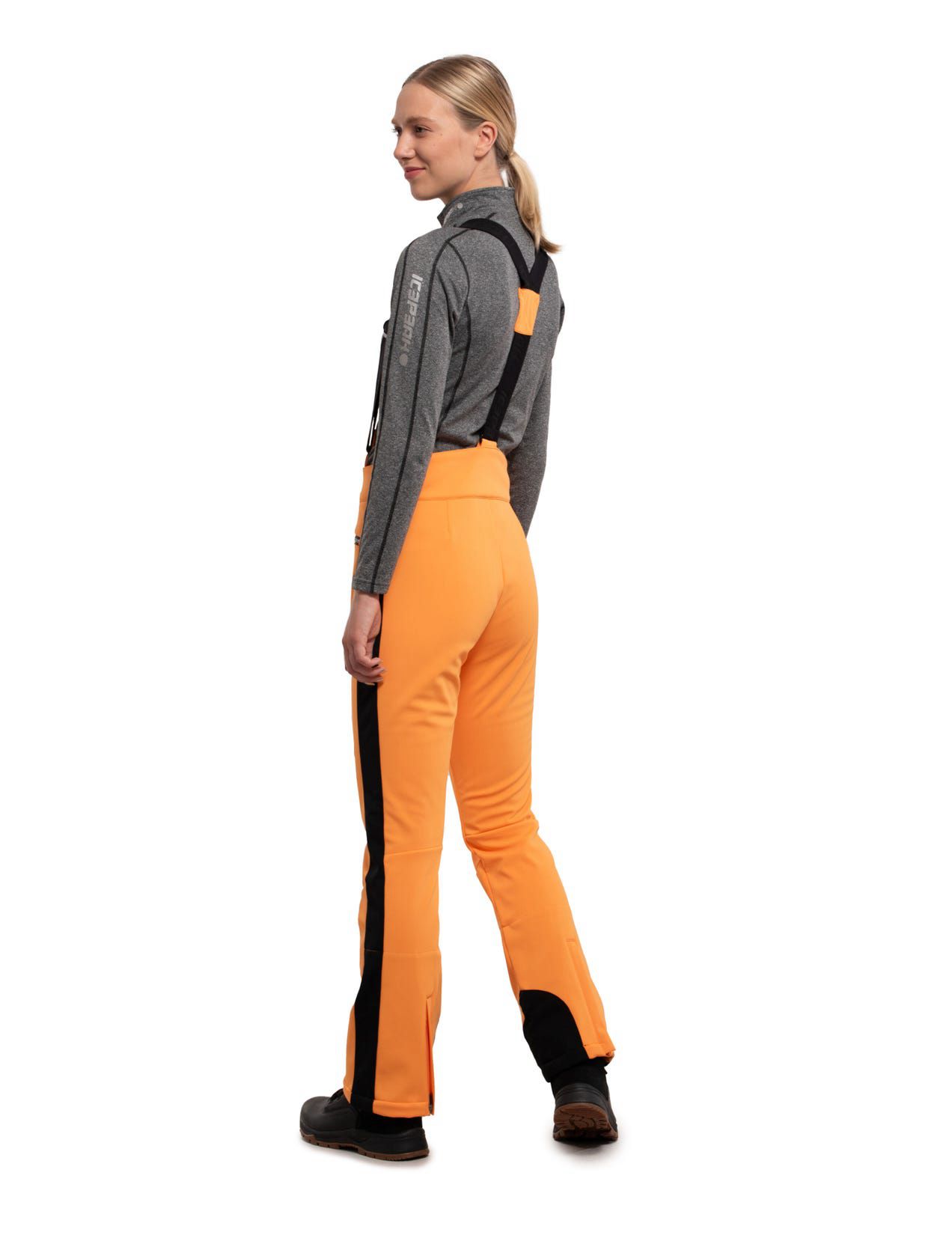 Orange Women Icepeak Ellsworth Softshell Ski Pants | USA-ZWH048973