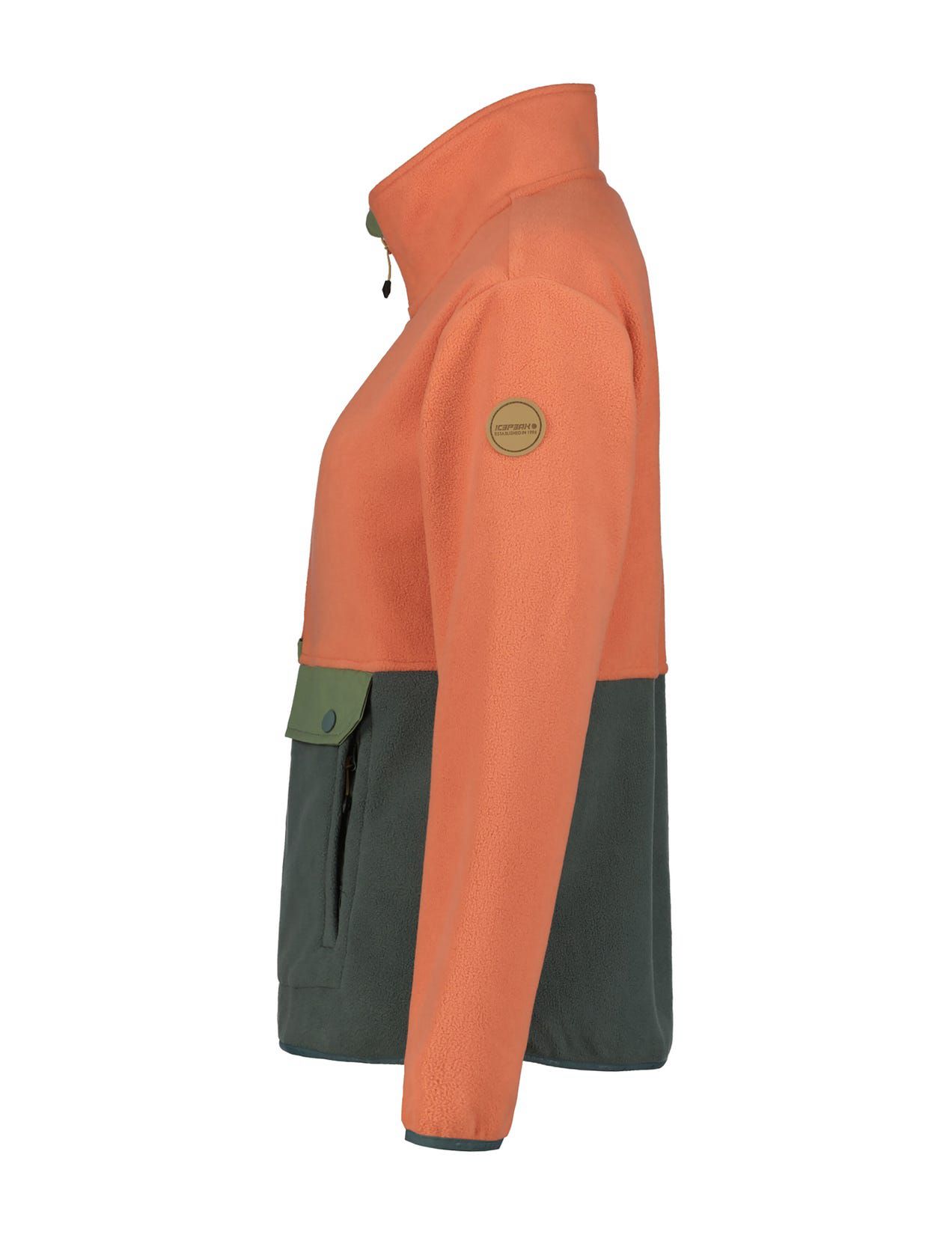 Orange / Green Women Icepeak Maywood Fleece Jacket | USA-KFV985106