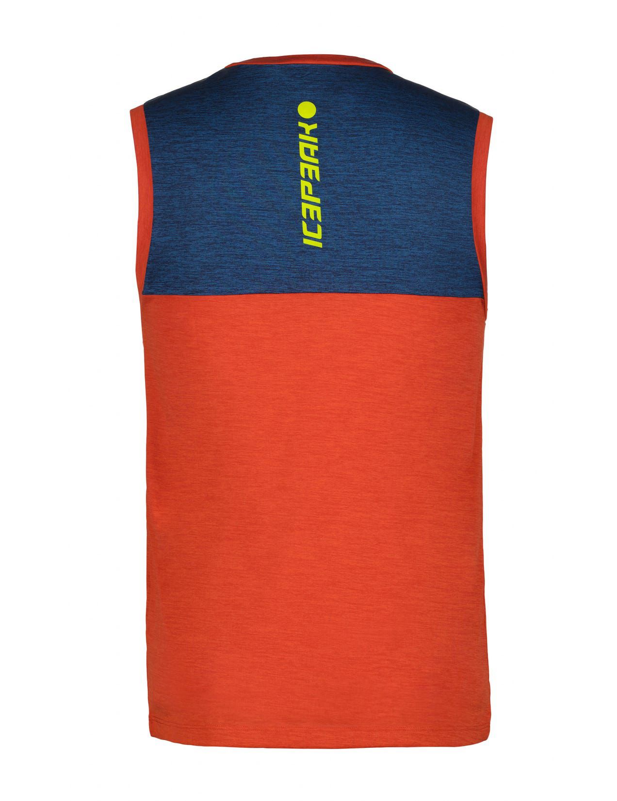 Orange / Navy Men Icepeak Delmar Tank Top | USA-KYR247653