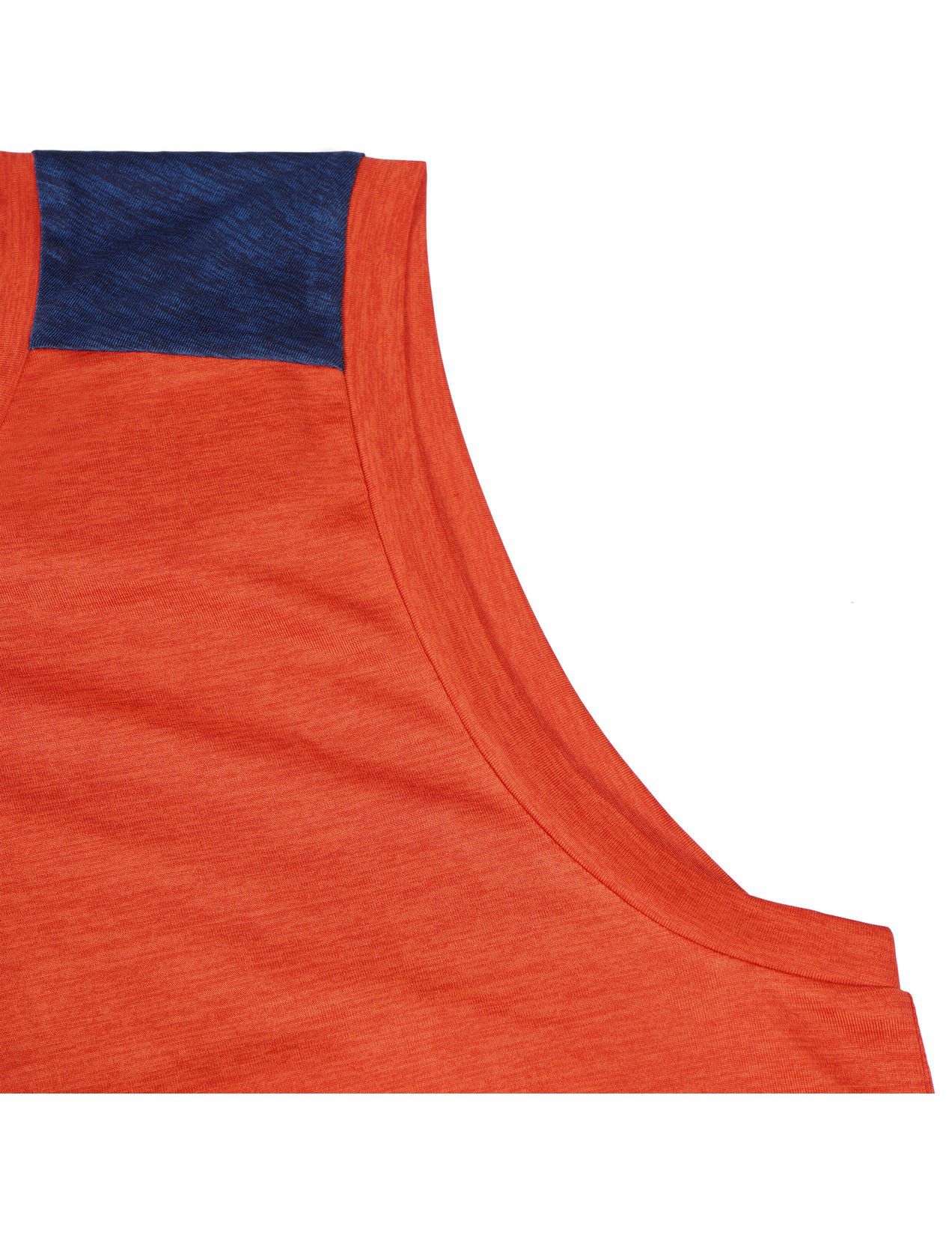 Orange / Navy Men Icepeak Delmar Tank Top | USA-KYR247653