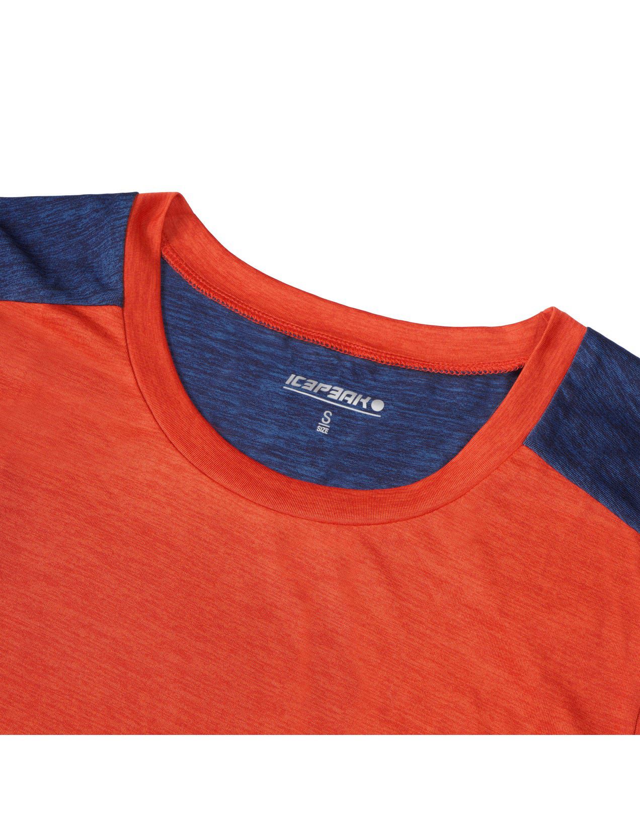 Orange / Navy Men Icepeak Delmar Tank Top | USA-KYR247653