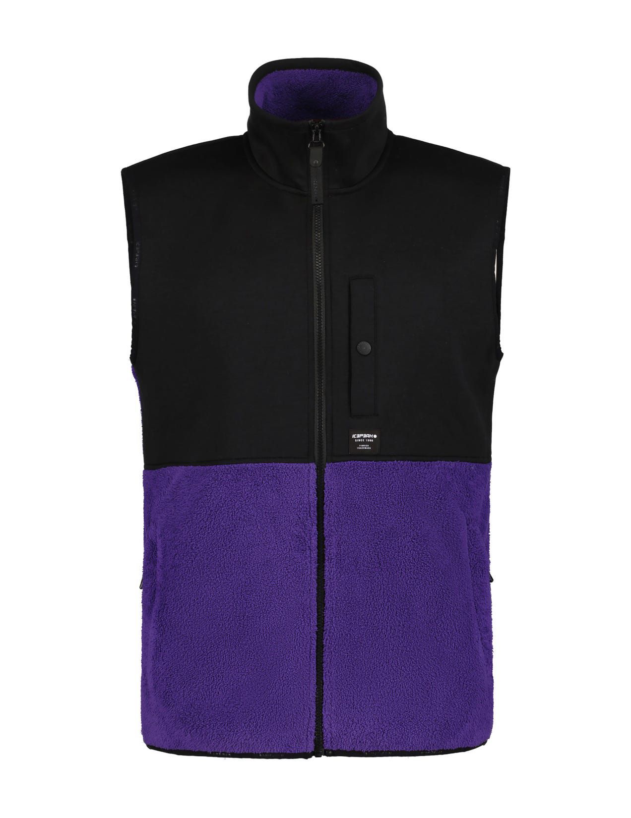 Purple / Black Men Icepeak Alger Midlayer Vest | USA-TVW479038