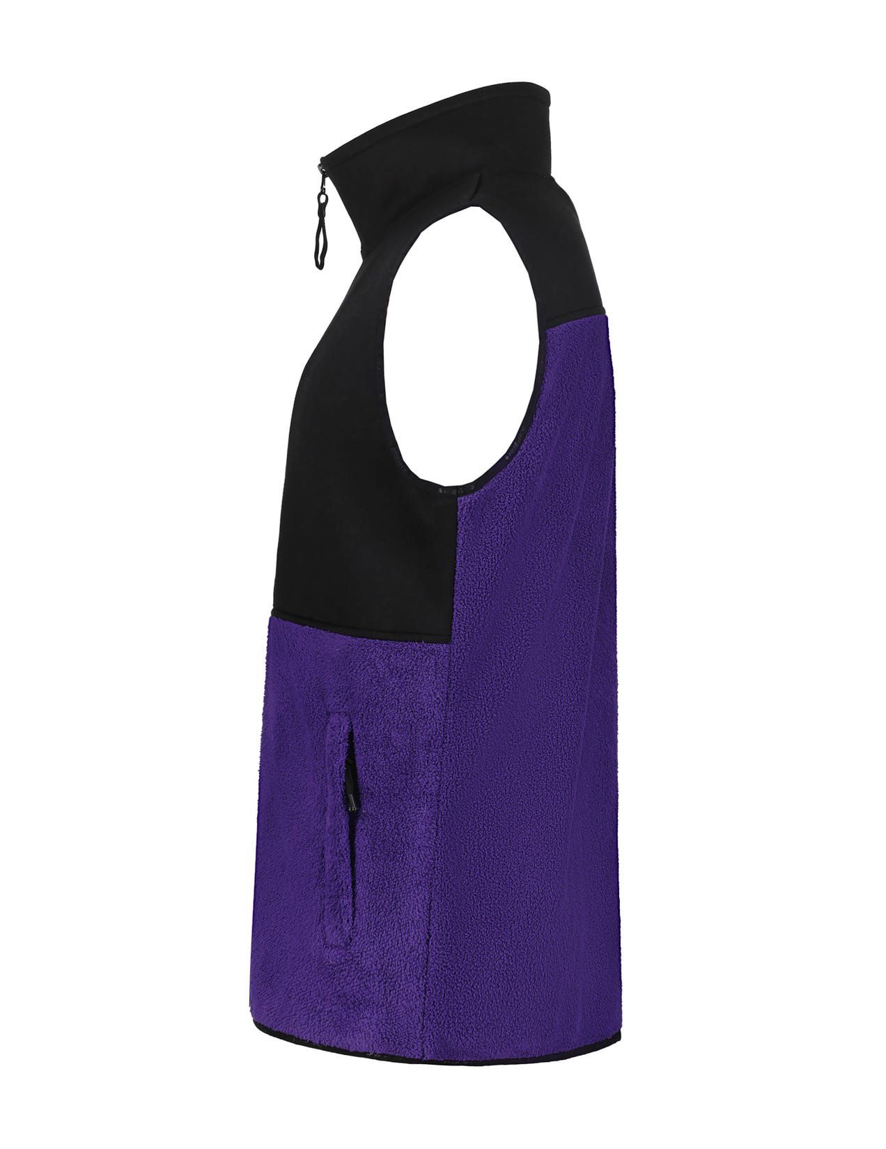 Purple / Black Men Icepeak Alger Midlayer Vest | USA-TVW479038