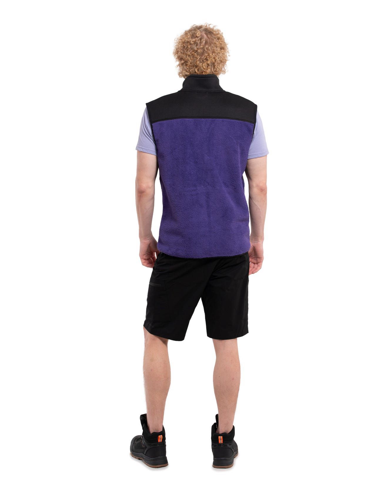 Purple / Black Men Icepeak Alger Midlayer Vest | USA-TVW479038