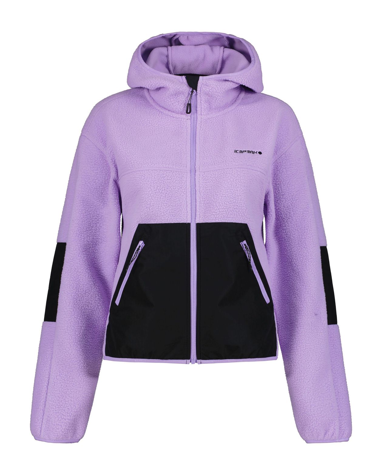 Purple / Black Women Icepeak Capri Fleece Jacket | USA-DCQ932815