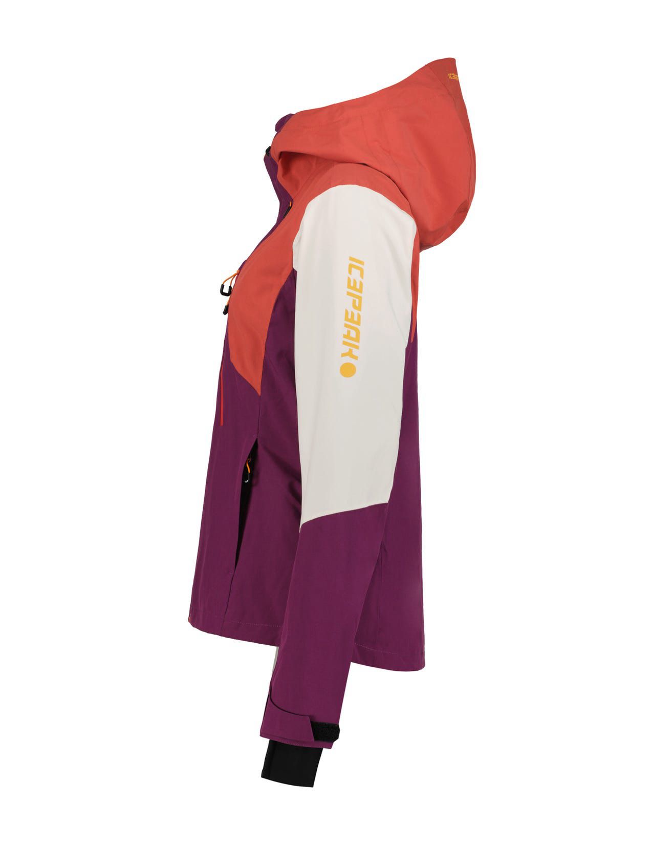 Purple / Orange Women Icepeak Delavan Waterproof And Breathable Shell Ski Jacket | USA-LVO085341