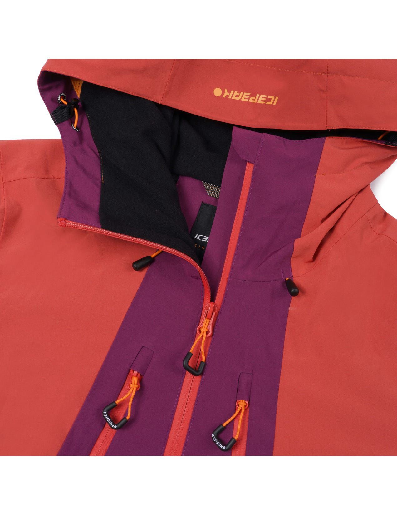 Purple / Orange Women Icepeak Delavan Waterproof And Breathable Shell Ski Jacket | USA-LVO085341