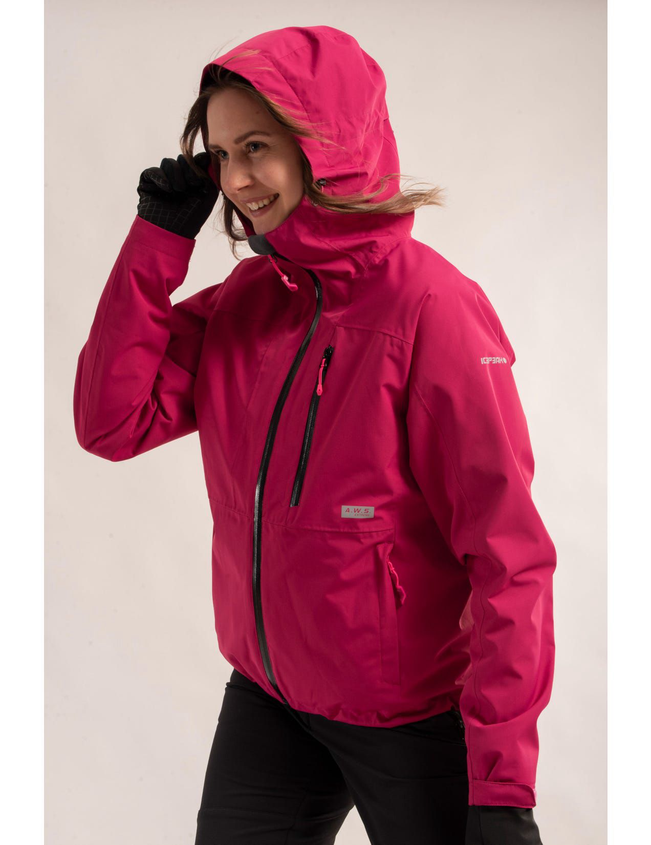 Raspberry Women Icepeak Bandera Jacket | USA-YWX295687