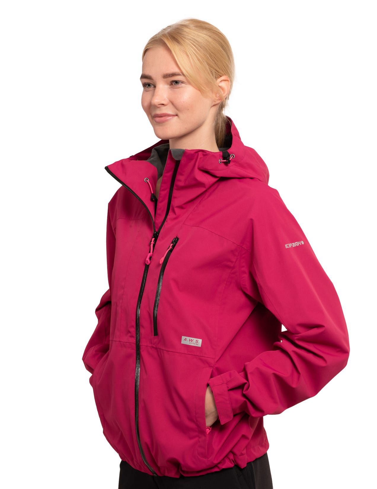 Raspberry Women Icepeak Bandera Jacket | USA-YWX295687