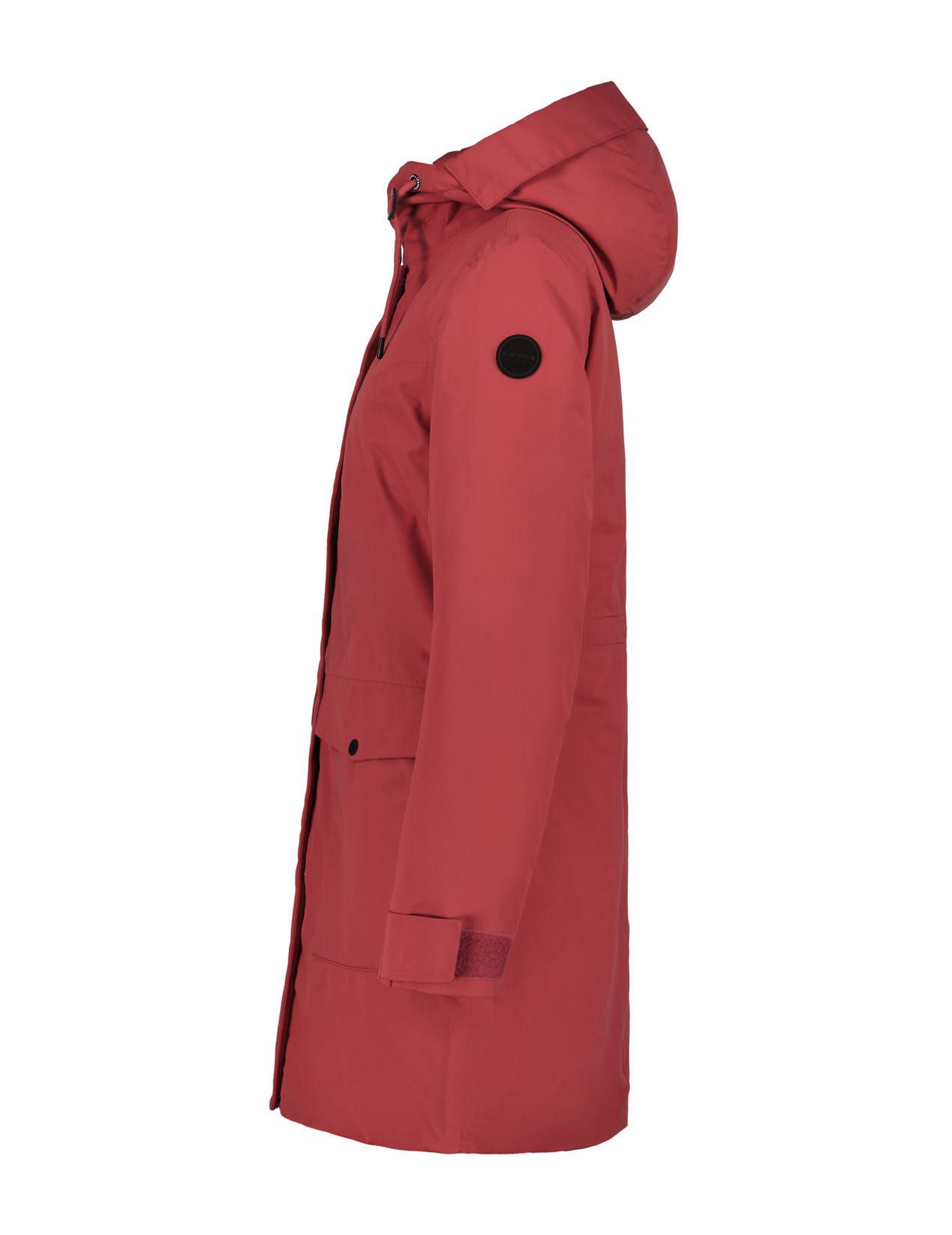 Red Women Icepeak Alpena Waterproof Padded Parka | USA-FJI153072