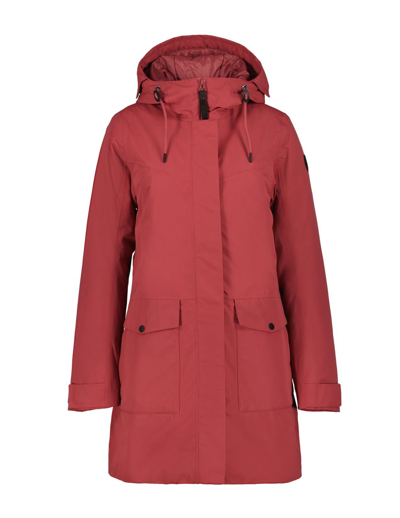 Red Women Icepeak Alpena Waterproof Padded Parka | USA-FJI153072