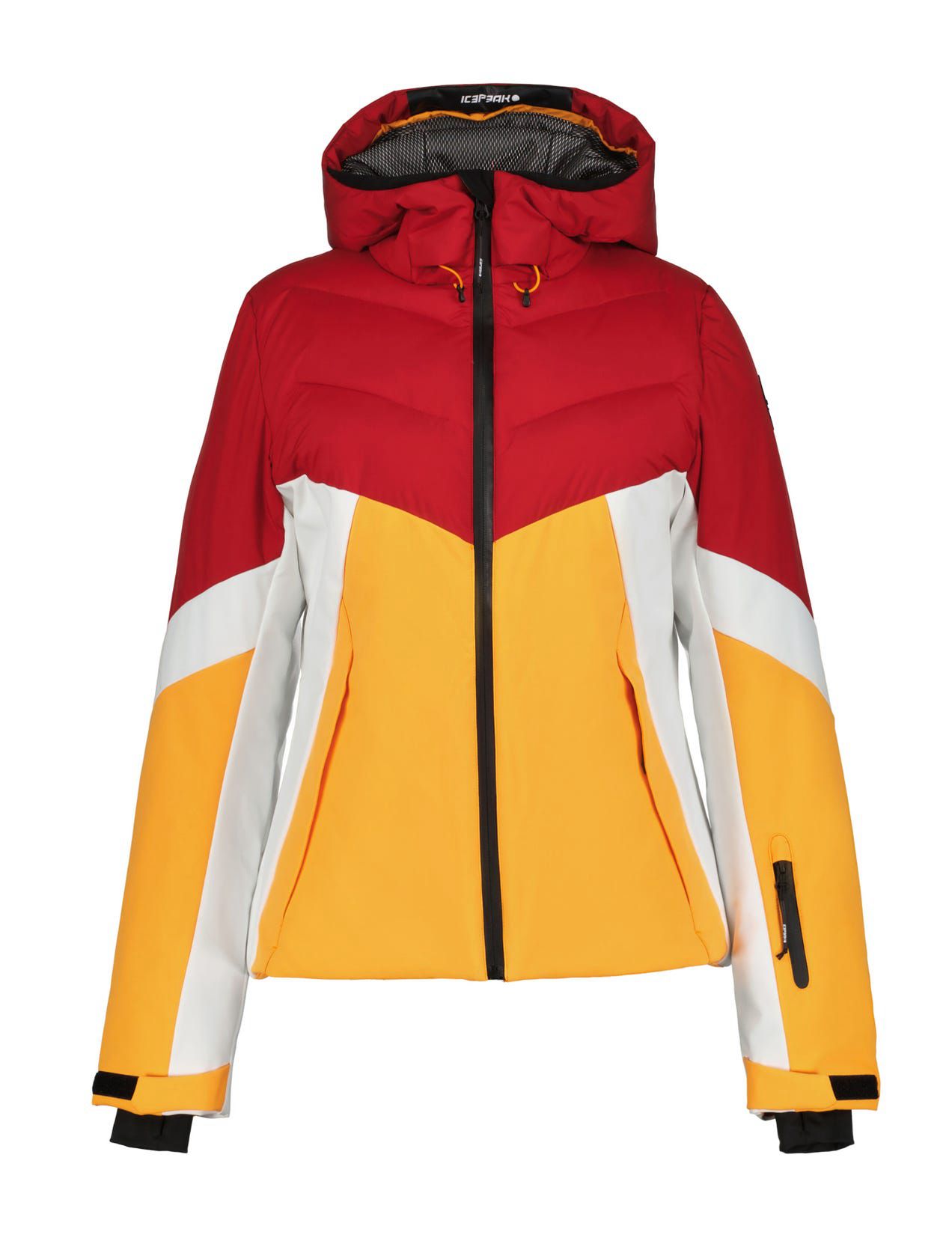 Red / Yellow / White Women Icepeak Eleele Ski Jacket | USA-LGI254960