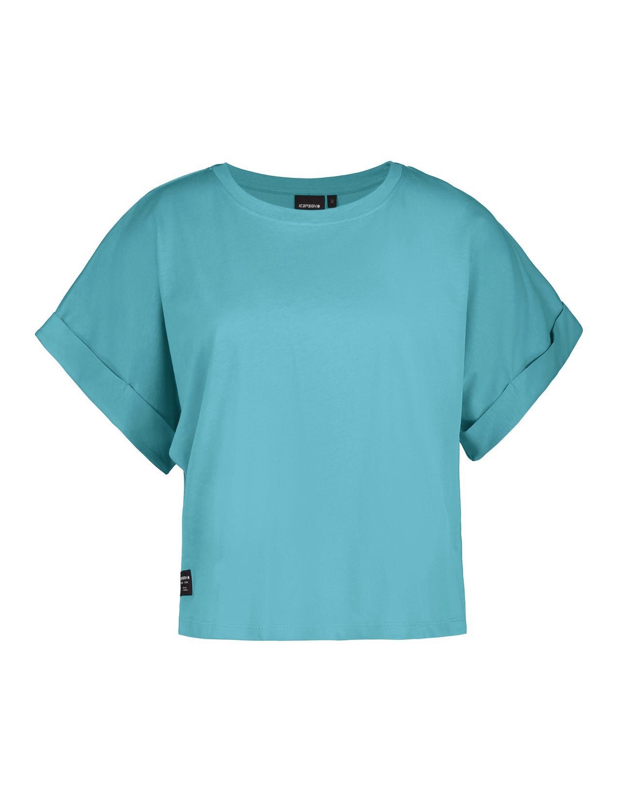 Turquoise Women Icepeak Abbotte T-Shirt | USA-VEZ680147