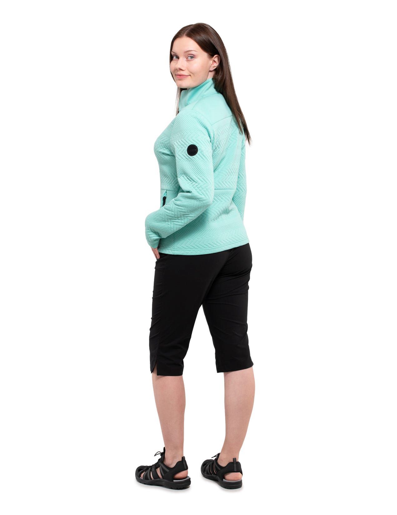 Turquoise Women Icepeak Adana Midlayer Jacket | USA-KDJ509412