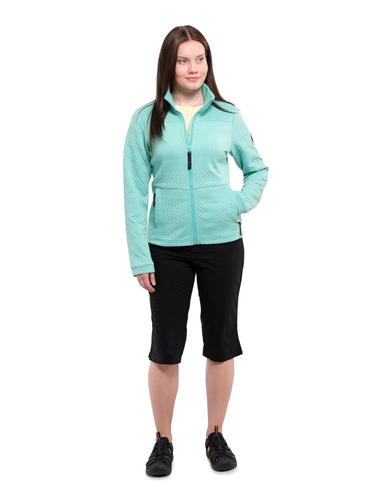 Turquoise Women Icepeak Adana Midlayer Jacket | USA-KDJ509412