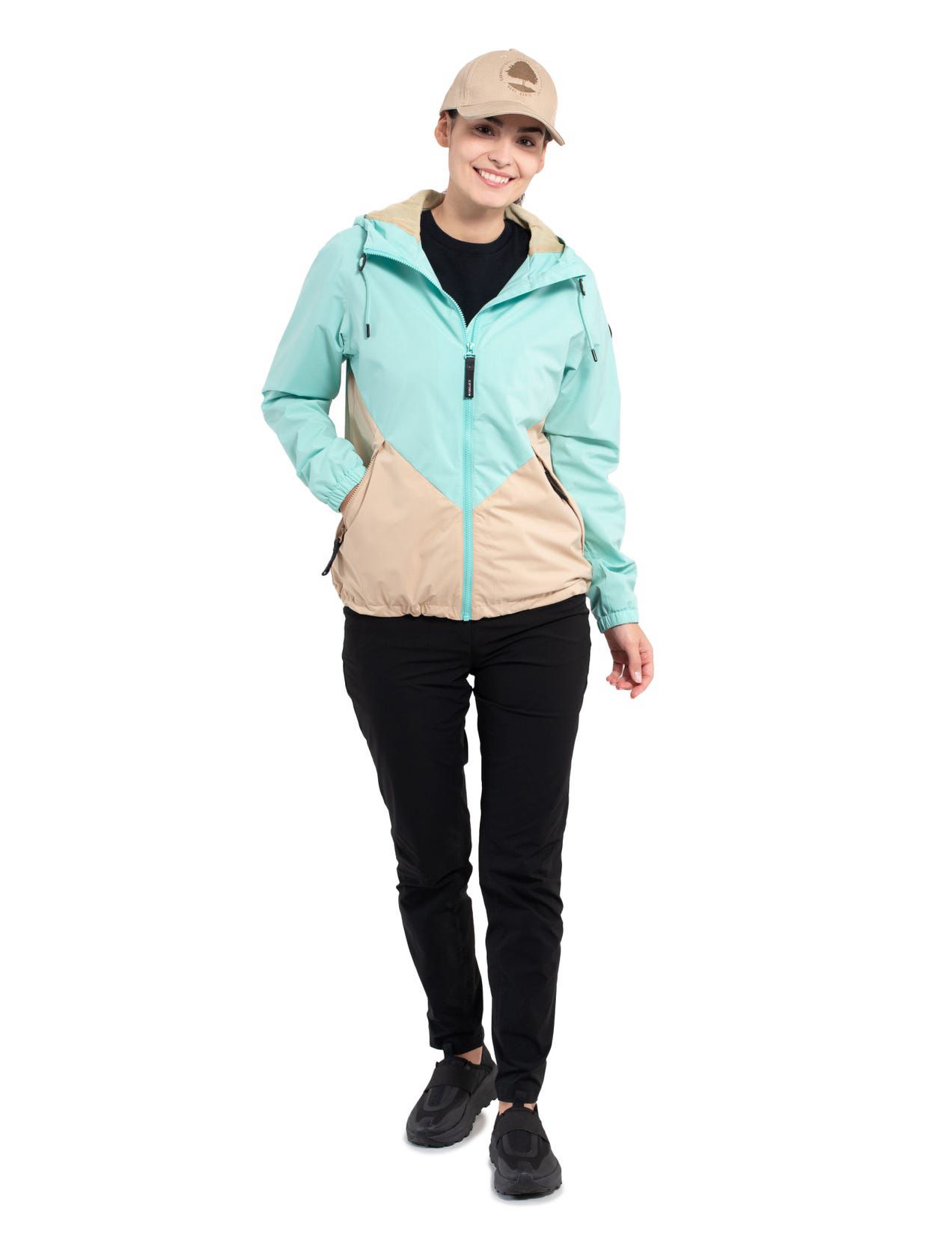 Turquoise / Beige Women Icepeak Achin Jacket | USA-CLU370564