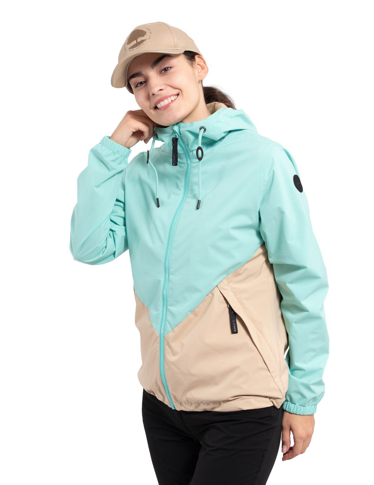 Turquoise / Beige Women Icepeak Achin Jacket | USA-CLU370564