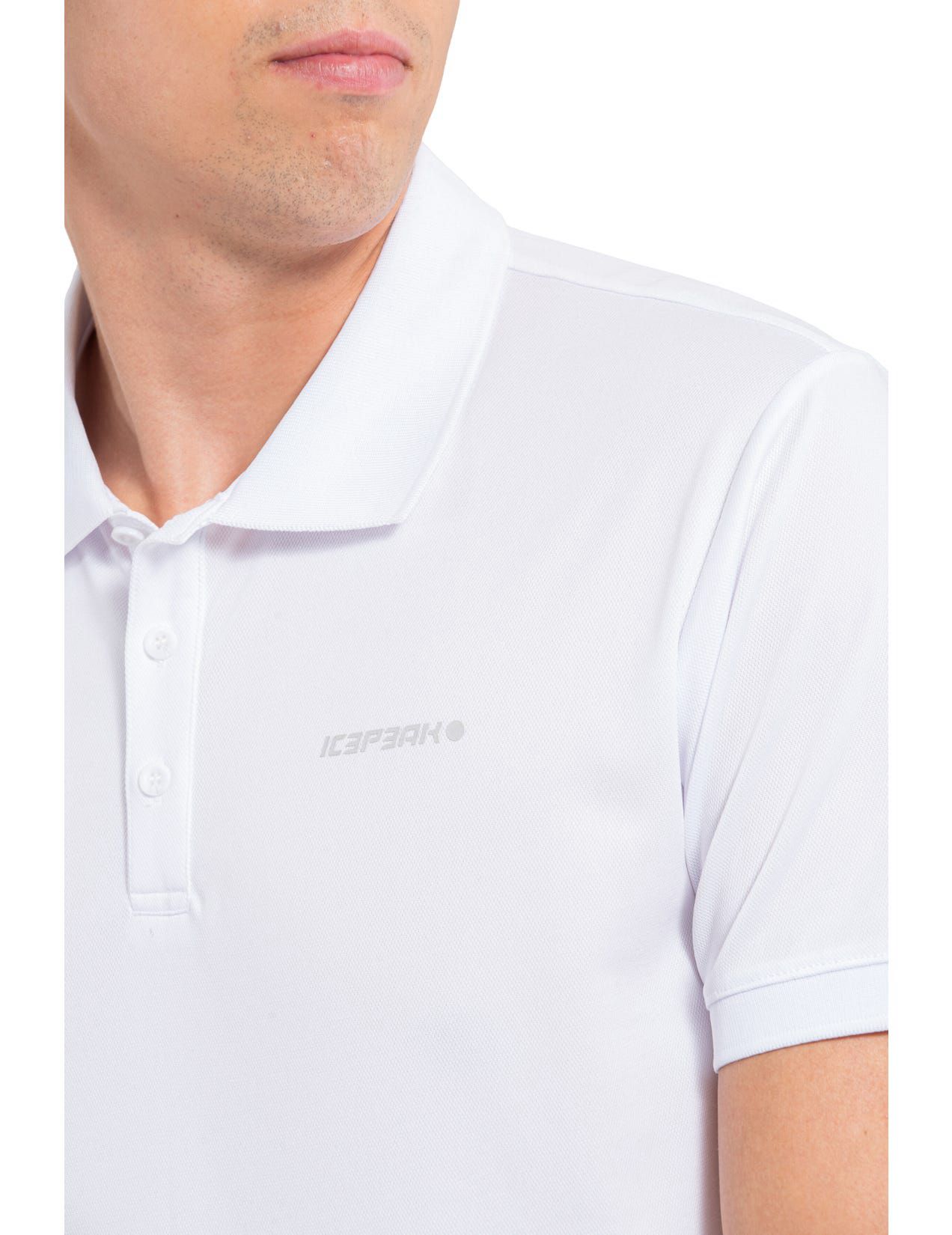 White Men Icepeak Bellmont Polo Shirt | USA-HET319027