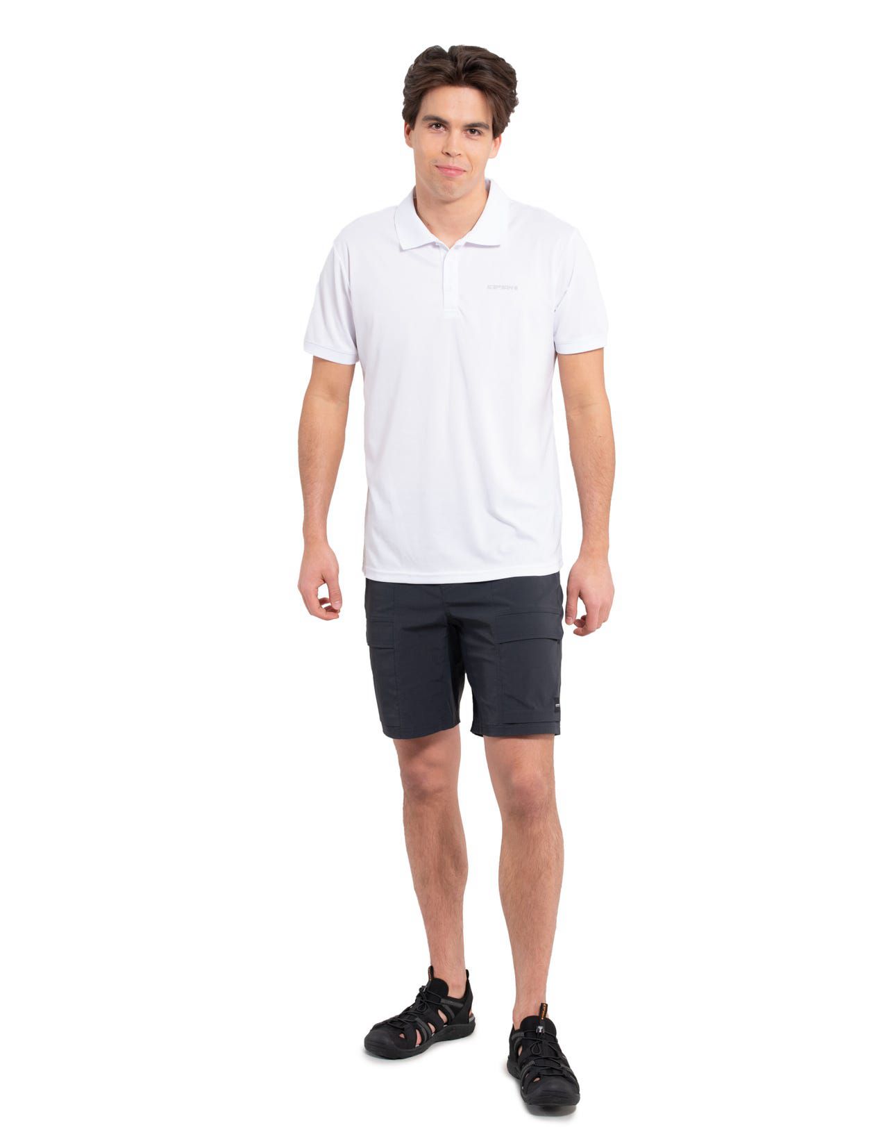 White Men Icepeak Bellmont Polo Shirt | USA-HET319027