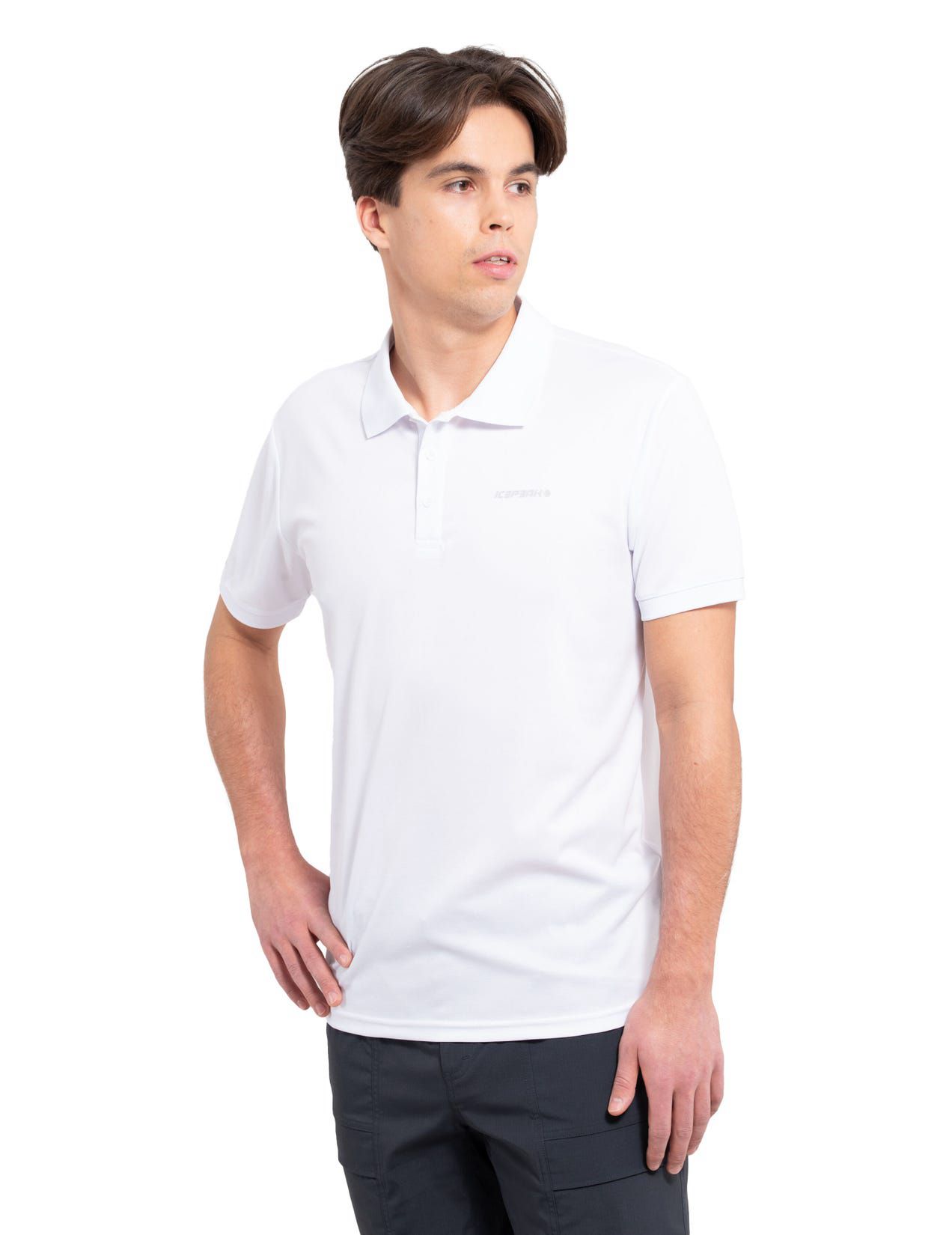 White Men Icepeak Bellmont Polo Shirt | USA-HET319027