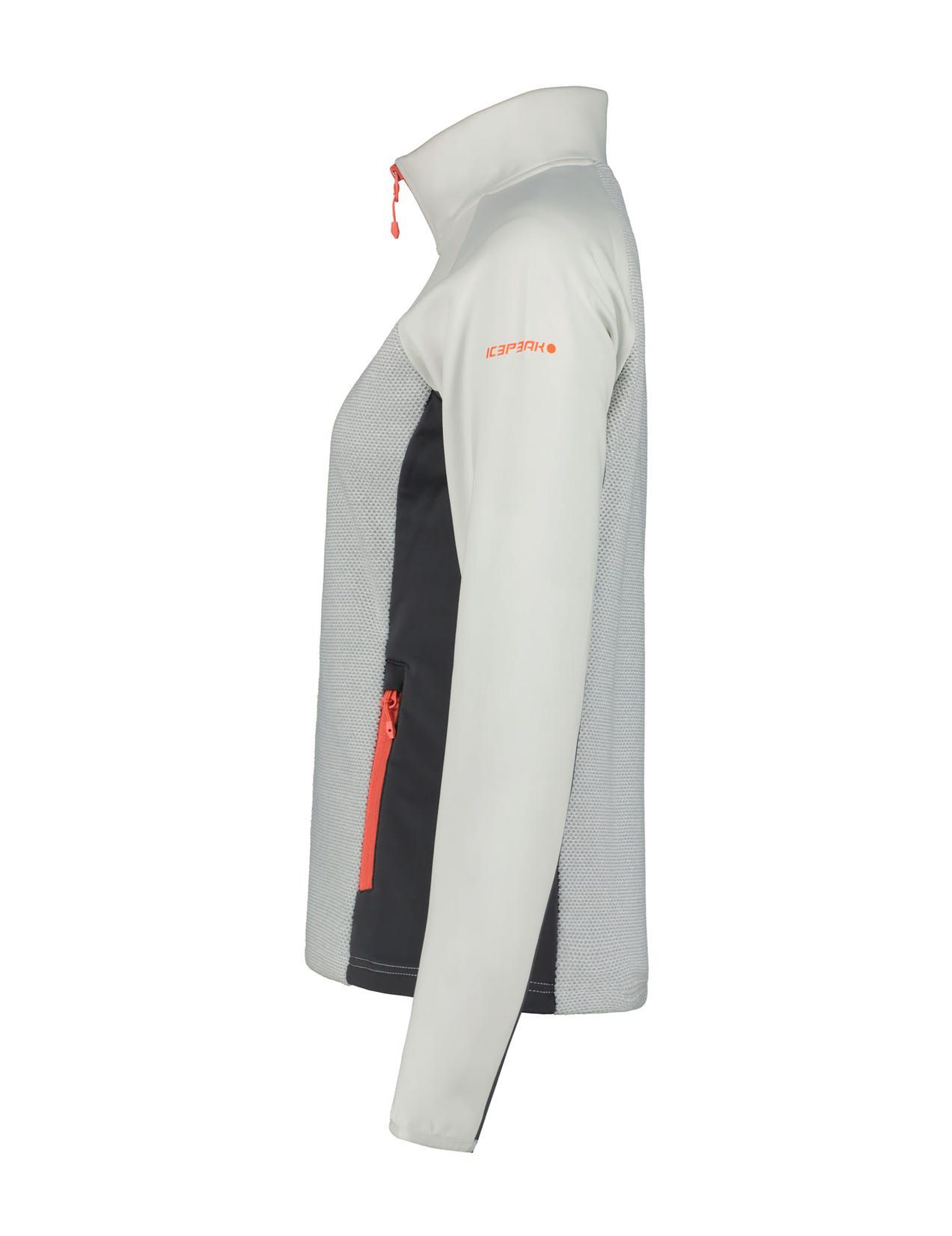 White Women Icepeak Ballwin Midlayer Jacket | USA-BDM258943