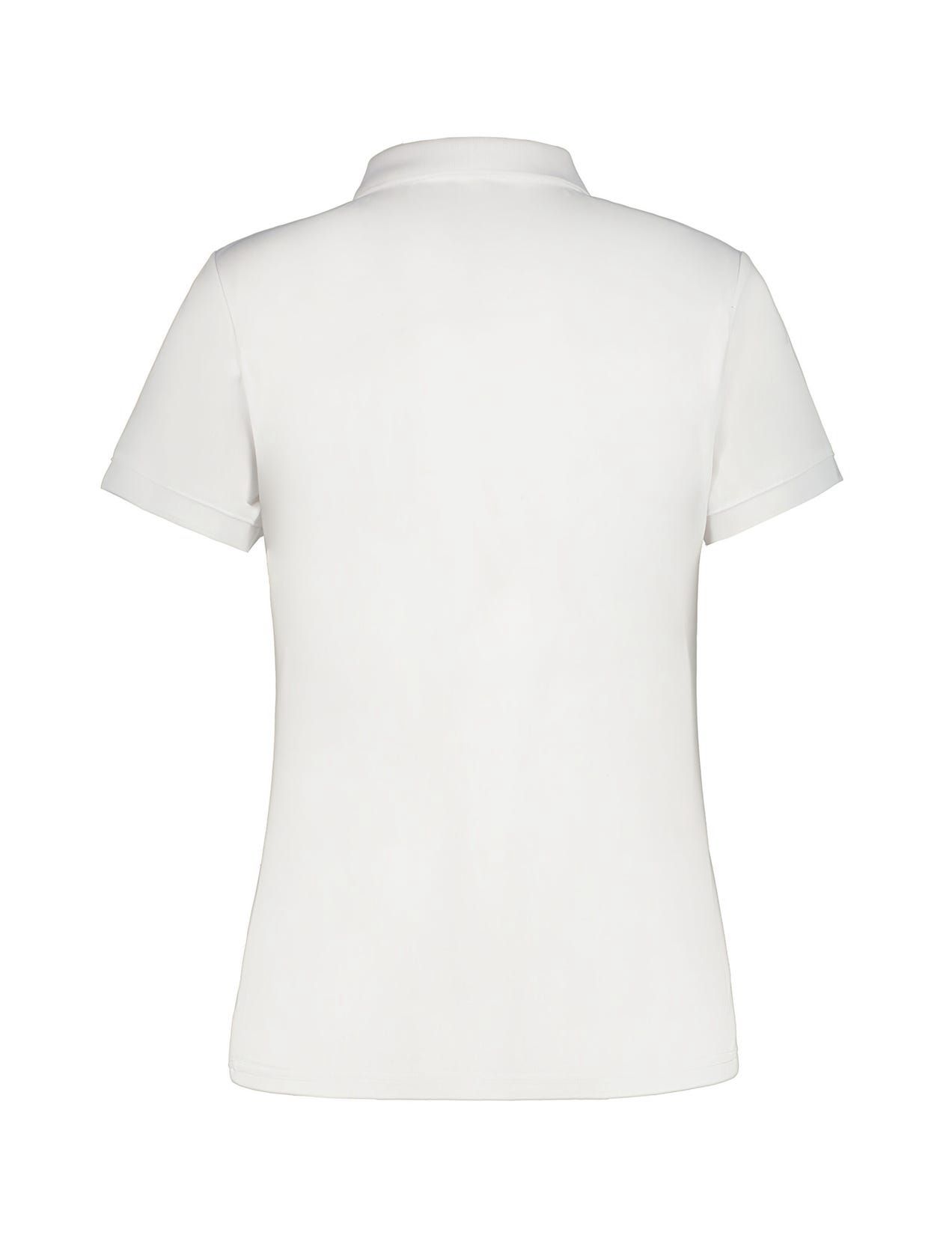 White Women Icepeak Bayard Sporty Short-sleeved Polo Shirt | USA-URV630415