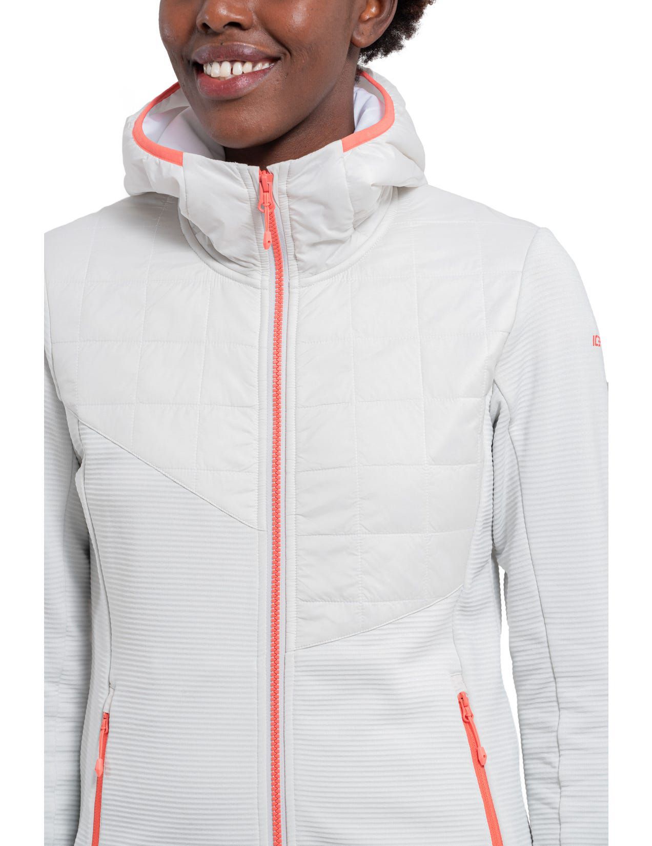 White Women Icepeak Borna Midlayer Jacket | USA-DNQ084539