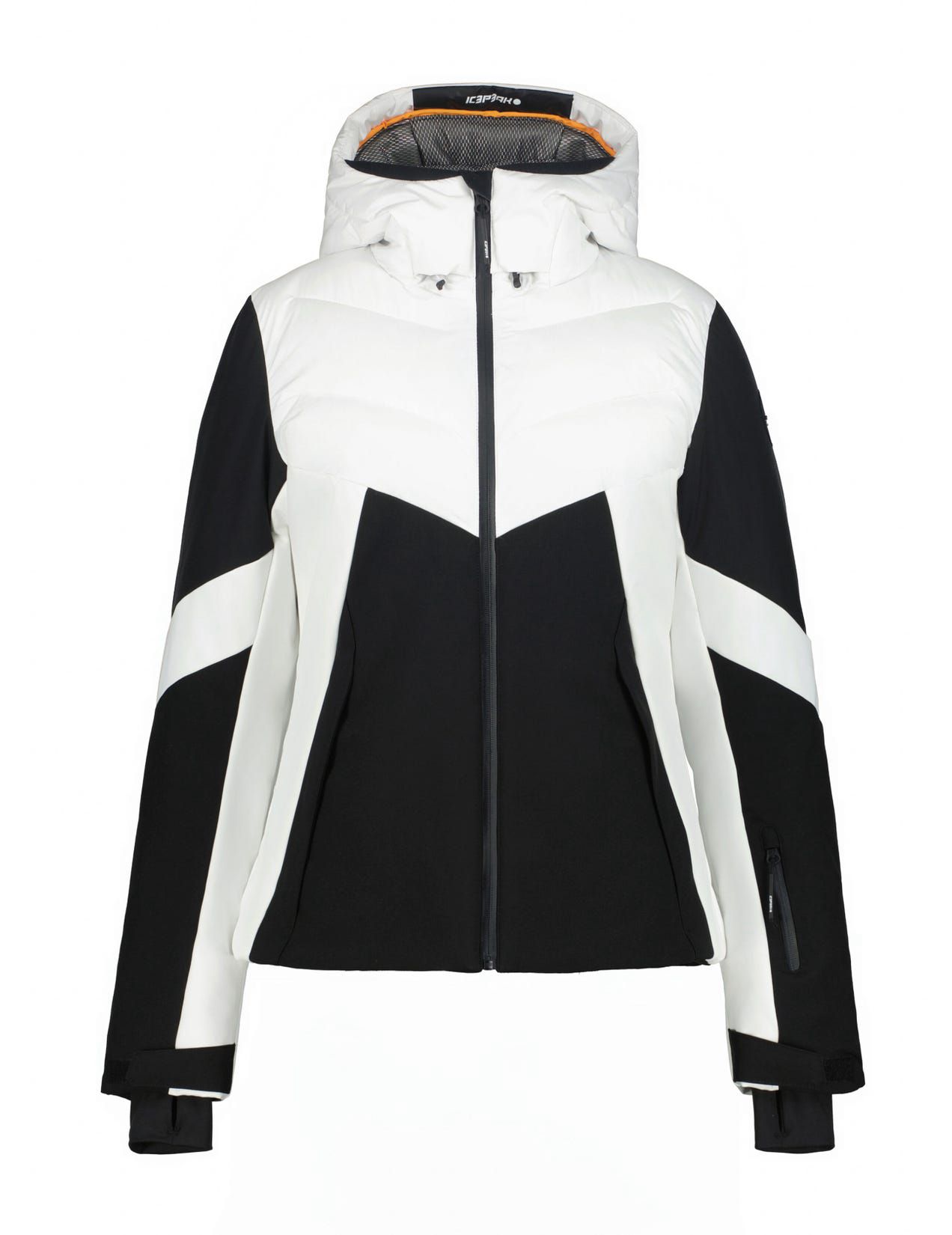 White / Black Women Icepeak Eleele Ski Jacket | USA-LGU905372