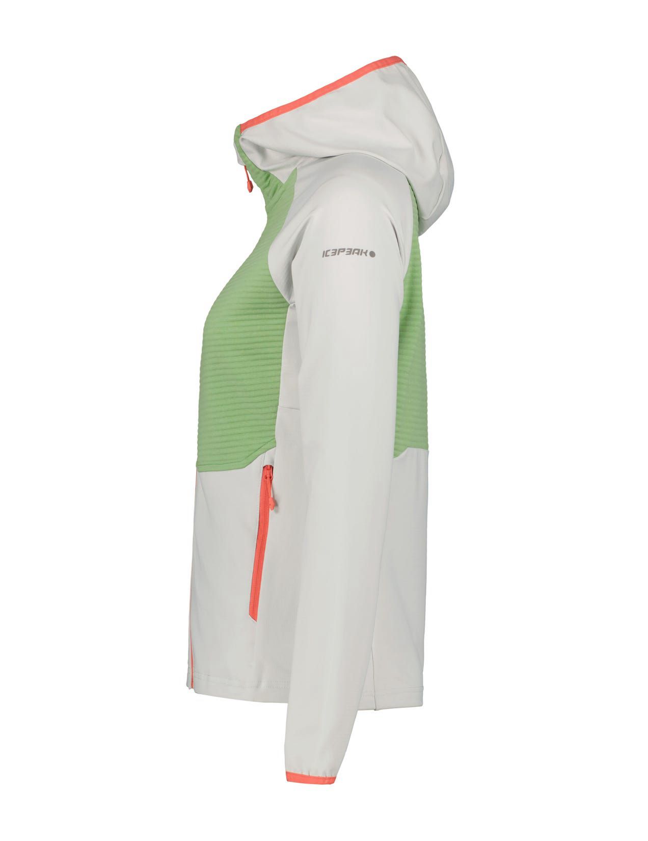 White / Green Women Icepeak Basile Midlayer Jacket | USA-HWK603154