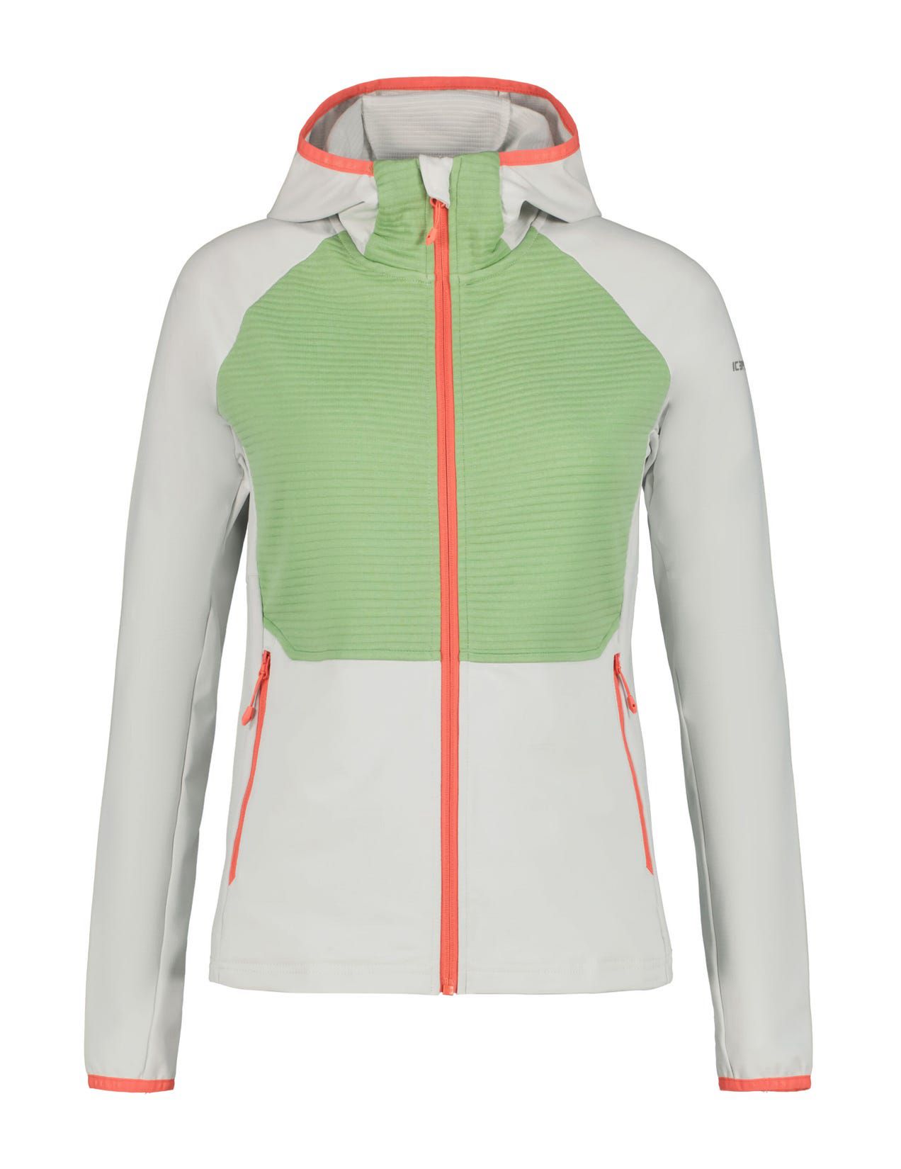 White / Green Women Icepeak Basile Midlayer Jacket | USA-HWK603154