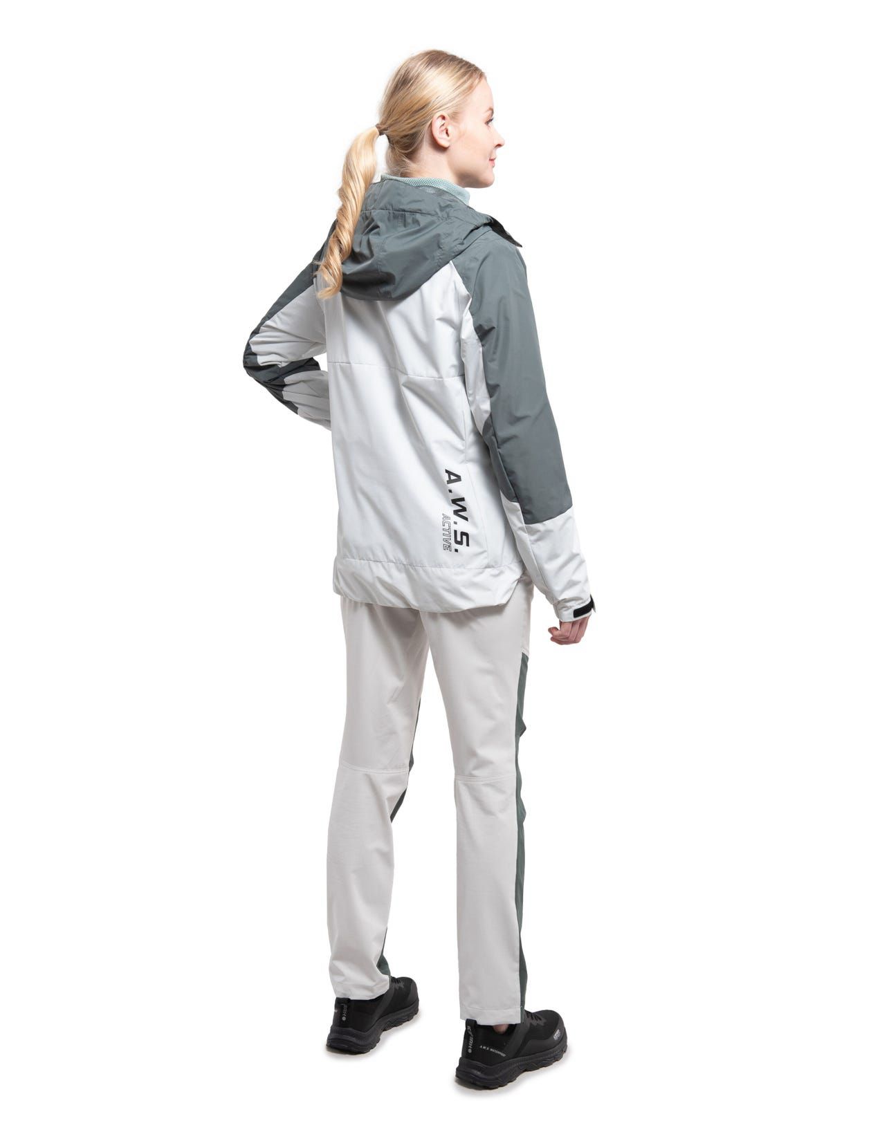 White / Grey Women Icepeak Bingen Anorak Jacket | USA-LON915280