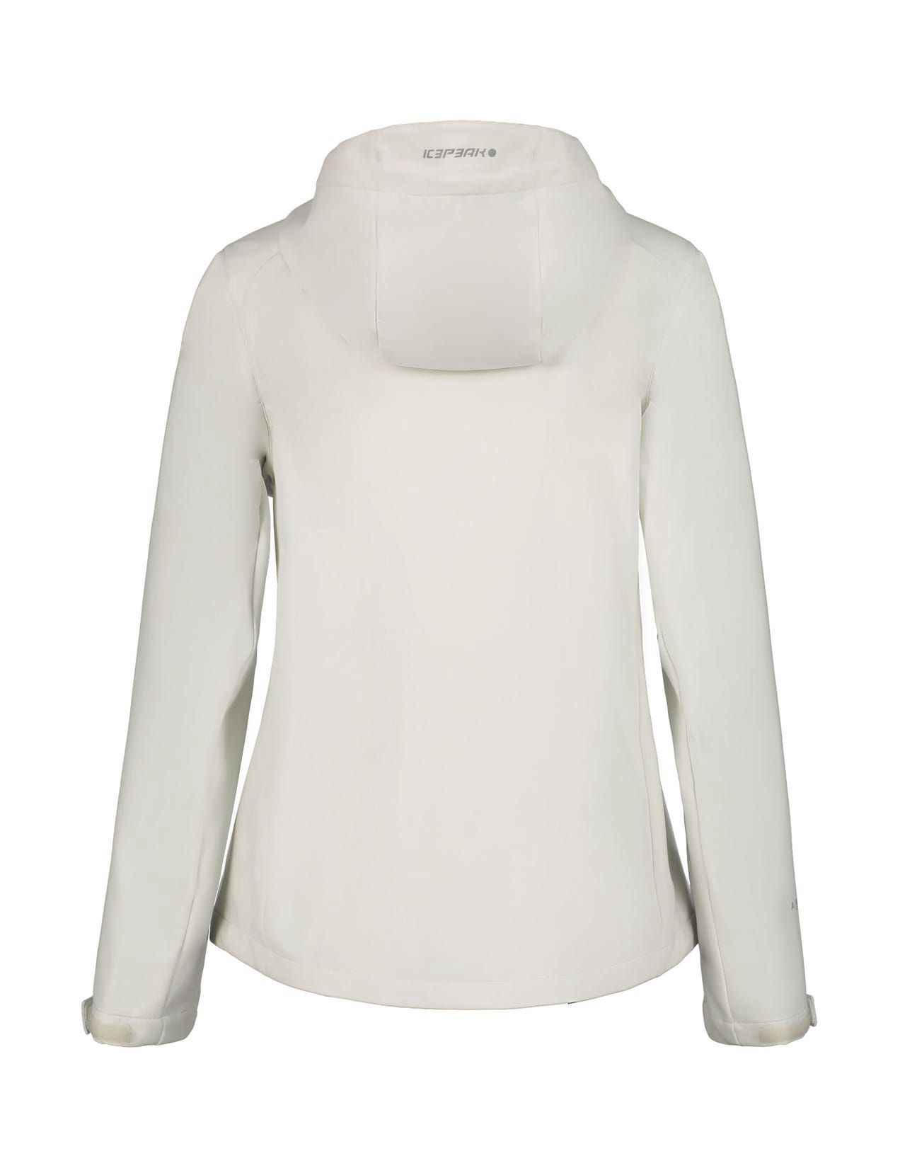 White / Grey Women Icepeak Burnet Softshell Jacket | USA-DZI230875