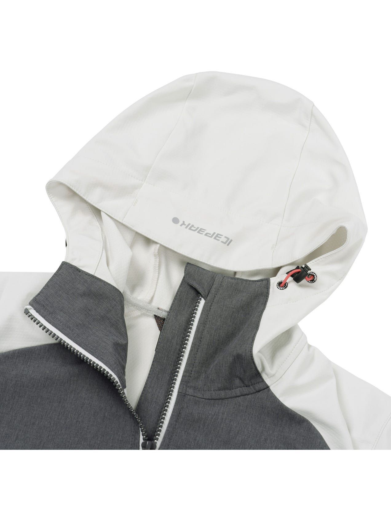 White / Grey Women Icepeak Burnet Softshell Jacket | USA-DZI230875